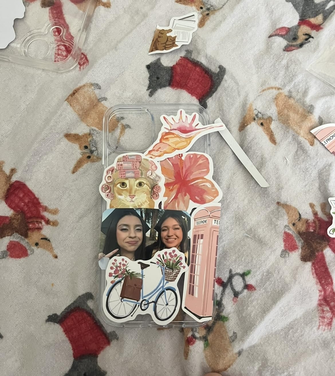 TENOC Phone Case Compatible with iPhone 13 & iPhone 14, Clear Case Anti-Yellowing Protective Bumper Hard Back Cover for 6.1 Inch customer photo 2