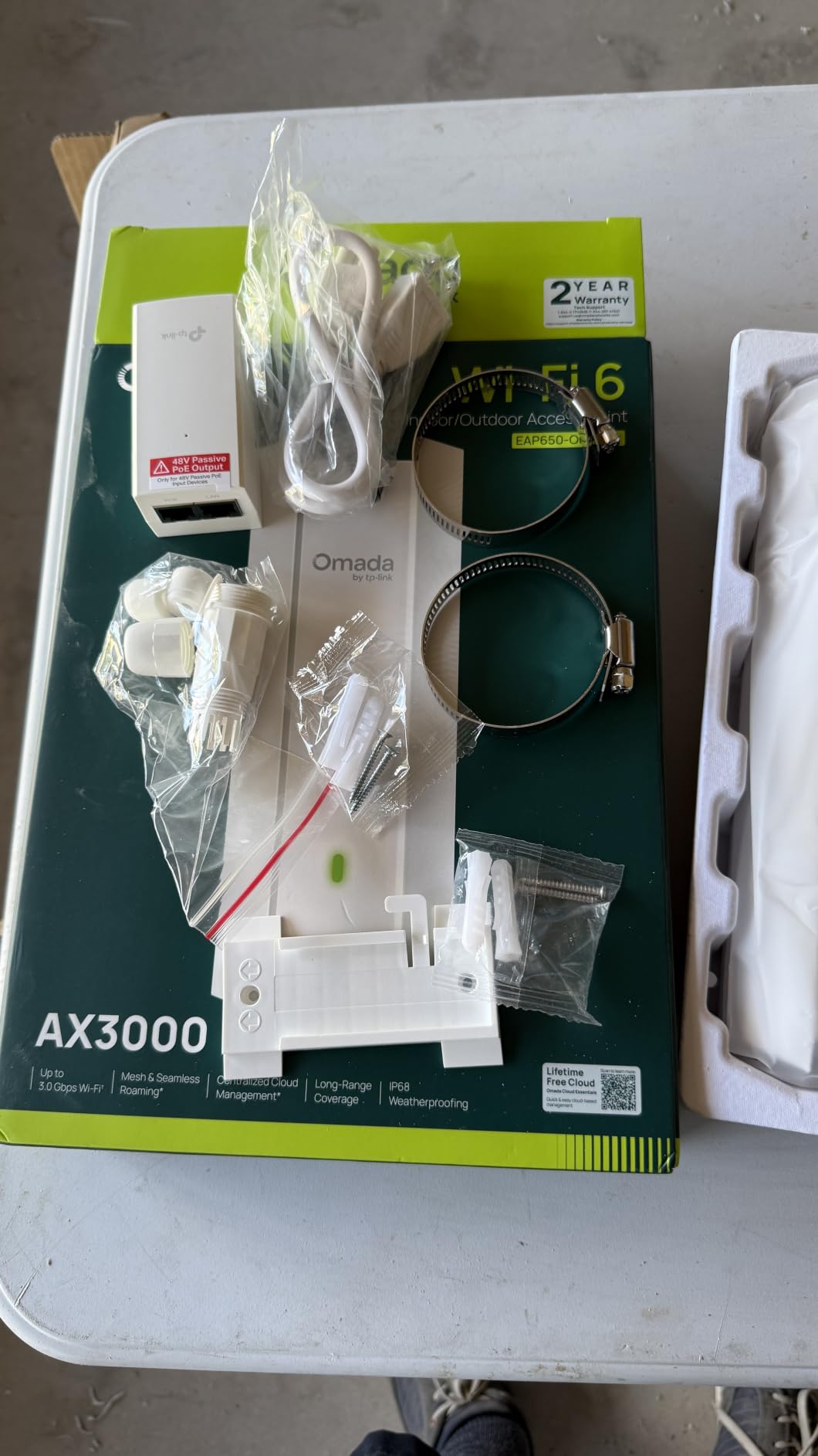 Omada EAP650-Outdoor, Long Range Outdoor Access Point WiFi 6 AX3000 | WiFi Extender Universal Compatible, Dual Band, Up to 3,500 sq.ft, PoE Powered, IP68 Weatherproof, Starlink Compatible customer photo 1