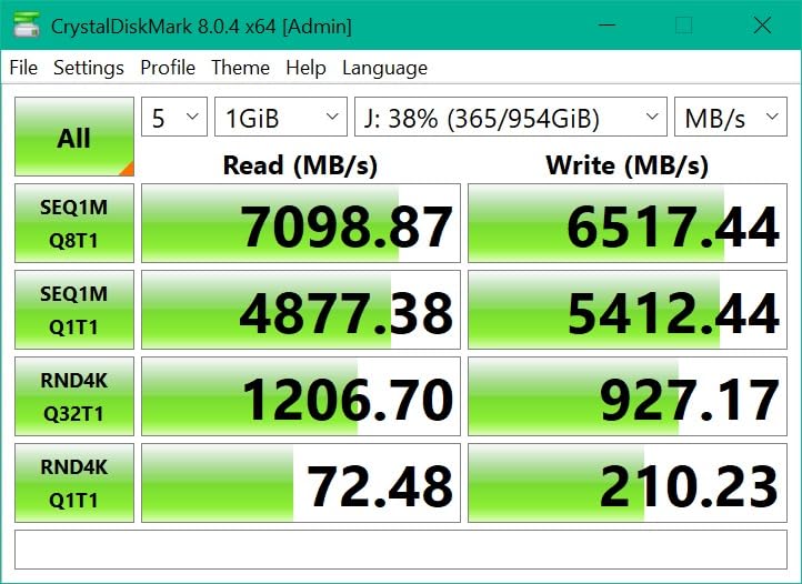 Lexar 1TB NM790 Internal NVMe SSD, 7400/6500 MB/s, M.2 2280, PCIe Gen 4x4 | Compatible w/ PS5, Gamers & Content Creators, PC & Laptops, SLC Cache, Single-Sided Design, LNM790X001T-RNNNU customer photo 2