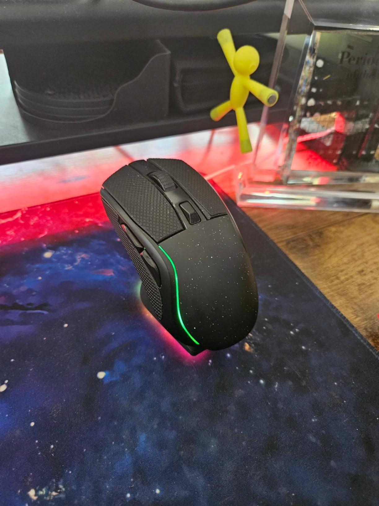 DAREU A950 Wireless Gaming Mouse with RGB Charging Dock,88g Lightweight | BT/2.4G Hz/Type-C, 12000 DPI, 1000Hz, 6 Programmable Buttons, 120Hrs Playtime, RGB Backlit, for PC/Mac customer photo 2