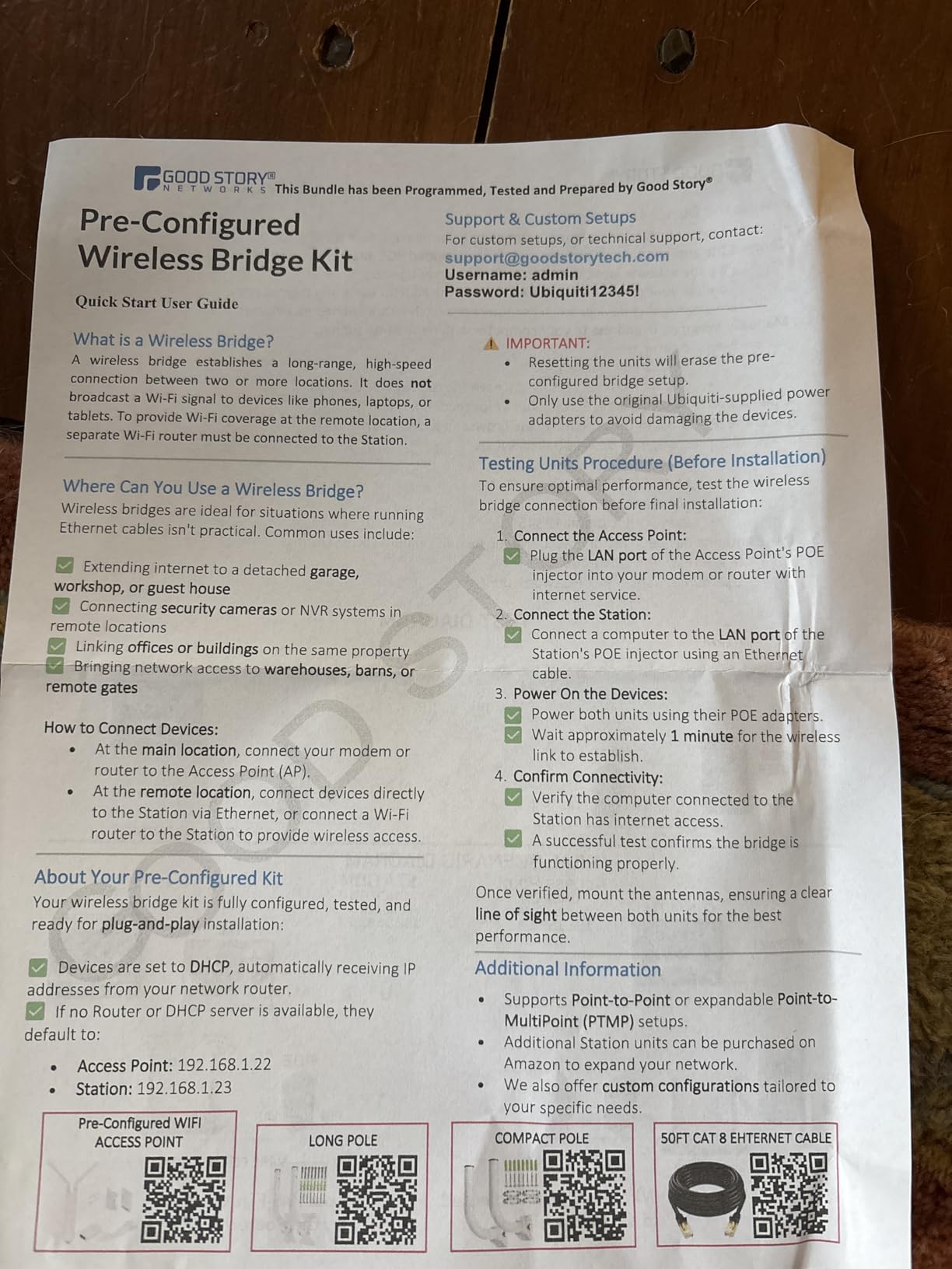 Wireless Bridge Ubiquiti LOCO5AC PRE-CONFIGURED, Bundle of 2 Ubiquiti Nanostation LOCO 5AC, Point to Point Outdoor WiFi Bridge, Plugh and Play, 5GHz, 450+Mbps, 10+km Link Range, Network Bridge customer photo 2
