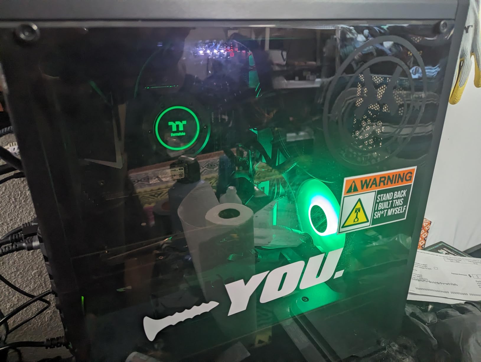 Thermaltake TH240 ARGB Sync V2 CPU Liquid Cooler/AIO Liquid Cooling/Fan 120mm*2/PWM 500~2000 RPM/Mirror Waterblock/MB ARGB Sync Control, Black customer photo 1