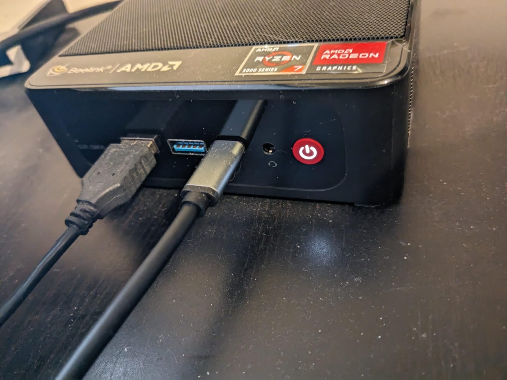 Beelink SER5 MAX Mini Pc,AMD Ryzen 7 7735U (8C/16T,up to 4.75GHz),Mini Computer with 24GB LPDDR5 RAM/500GB M.2 2280 SSD,Micro Pc Support 4K FPS,WiFi6/BT5.4/2.5G LAN/Home/Office customer photo 2