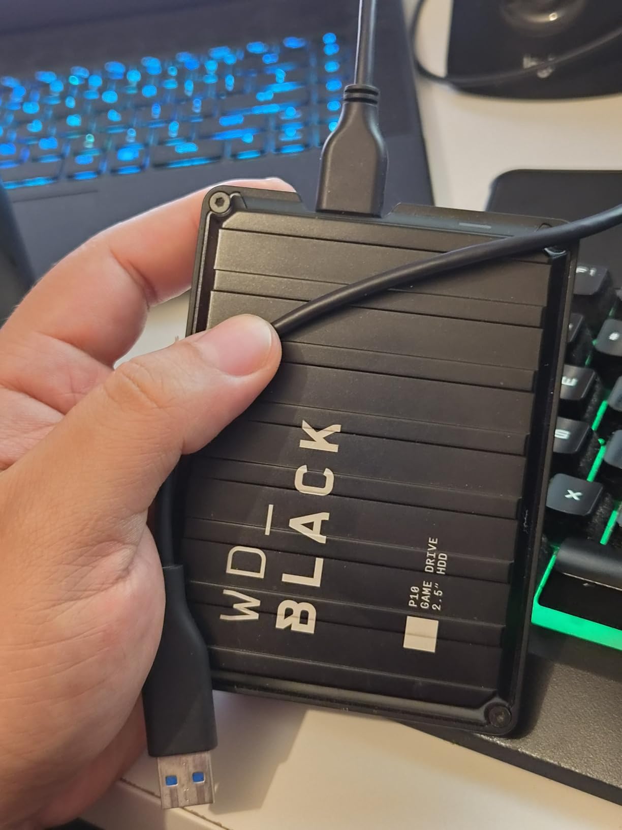 WD_Black 2TB P10 Game Drive, Portable External Hard Drive, Works with PlayStation, Xbox, & PC customer photo 1