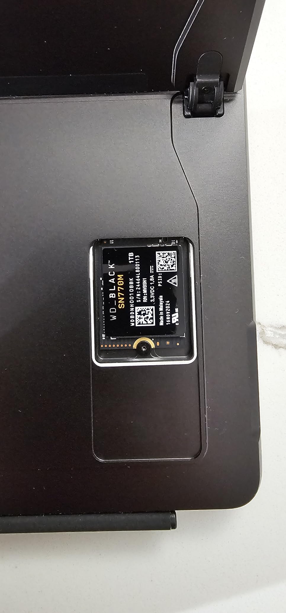 WD_Black SN770M 1TB M.2 2230 NVMe SSD - PCIe Gen 4.0, Up to 5150 MB/s, for Handheld Gaming Devices and Compatible laptops, TLC 3D NAND, Great for Asus ROG Ally, Steam Deck, Microsoft Surface customer photo 1