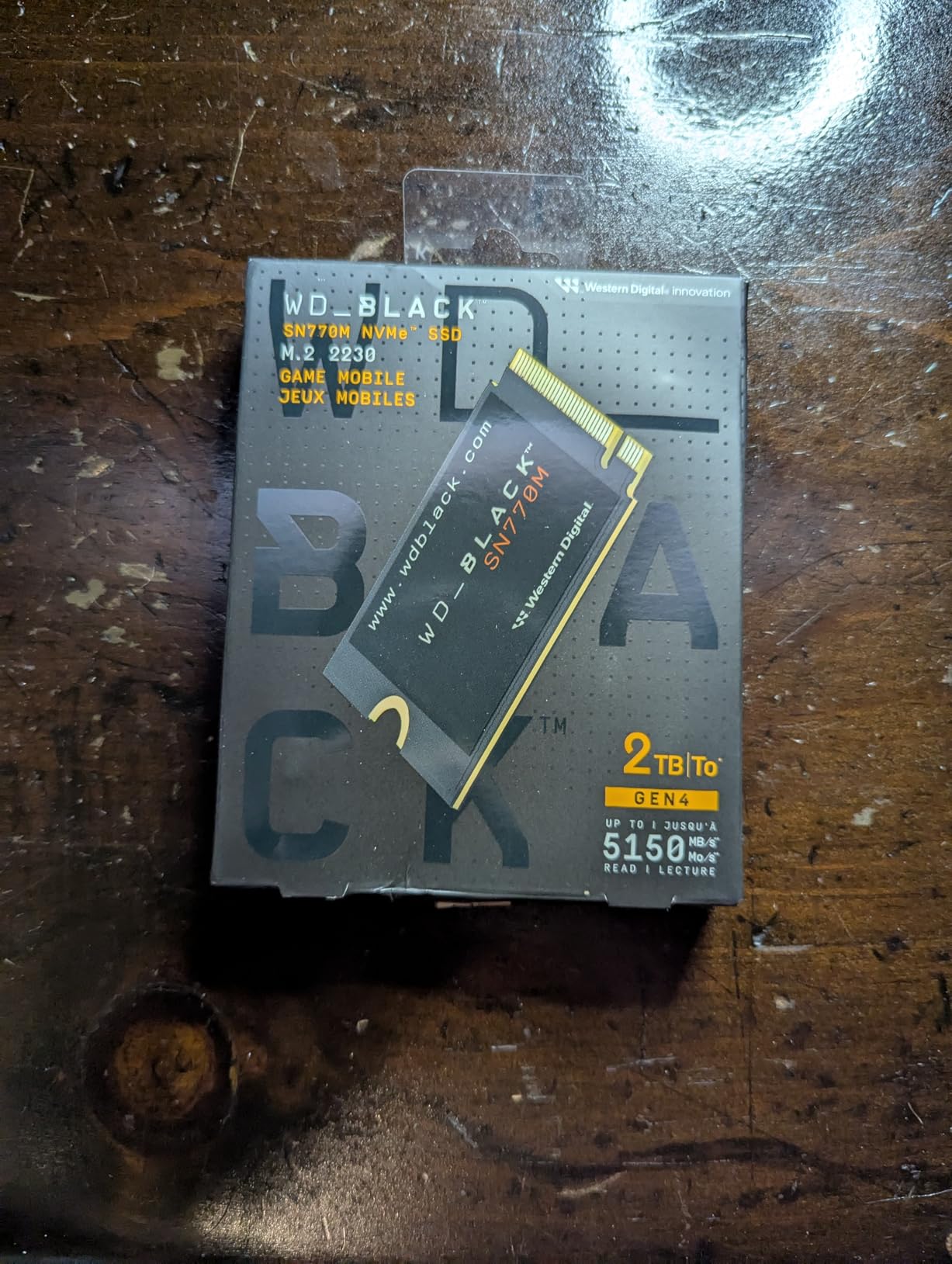 WD_Black SN770M 1TB M.2 2230 NVMe SSD - PCIe Gen 4.0, Up to 5150 MB/s, for Handheld Gaming Devices and Compatible laptops, TLC 3D NAND, Great for Asus ROG Ally, Steam Deck, Microsoft Surface customer photo 2
