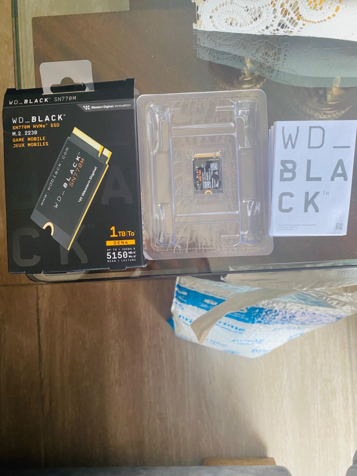 WD_Black SN770M 2TB M.2 2230 NVMe SSD - PCIe Gen 4.0, Speeds up to 5150 MB/s, for Handheld Gaming Devices and Compatible laptops, TLC 3D NAND, Great for Asus ROG Ally, Steam Deck, Microsoft Surface customer photo 1