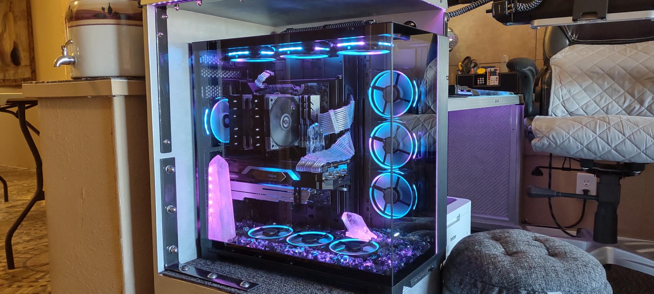 Lian Li Dynamic EVO XL Case - Black | Up to 280mm E-ATX Motherboard, ARGB Lighting, Up to 3X 420mm Radiator - Front and Side Tempered Glass Panels customer photo 1