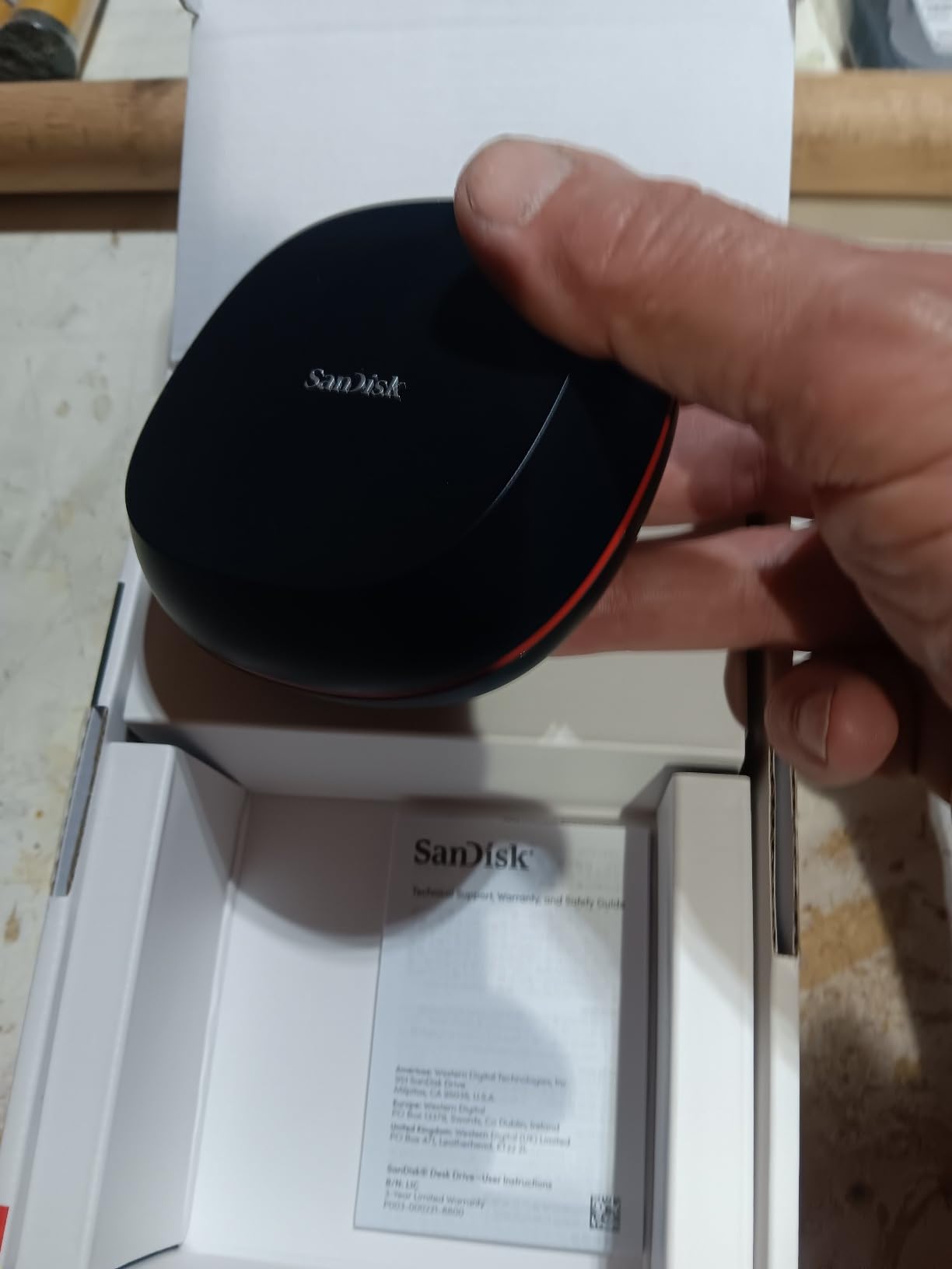 SANDISK 8TB Desk Drive SSD - Desktop External Solid State Drive, Up to 1000MB/s, USB-C, USB 3.2 Gen 2 - SDSSDT40-8T00-NA25 customer photo 1