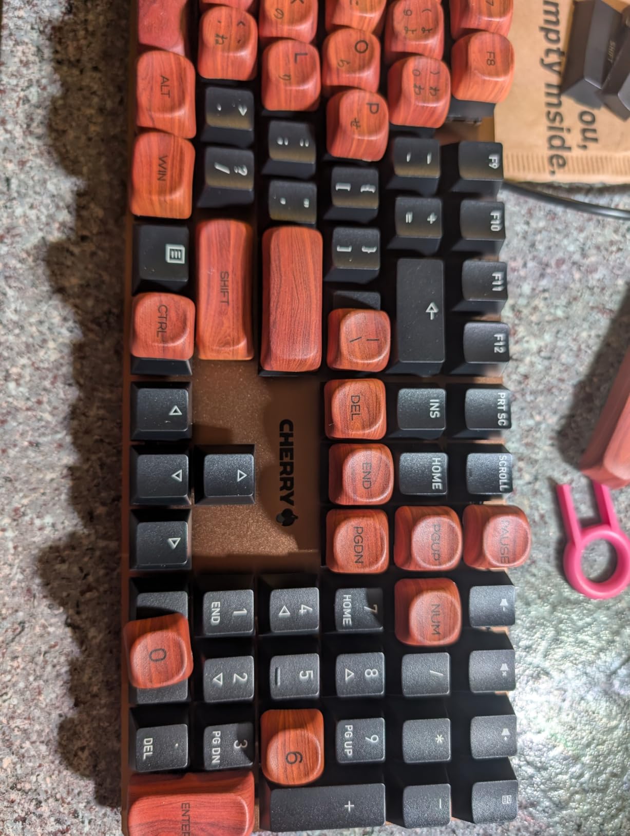 Cherry KC 200 MX Wired Mechanical Office Keyboard MX2A Brown Switches | Modern Design, Aluminum Surface, USB-A Connection, Full Size Keyboard, Black/Bronze, Tactile Switch customer photo 2