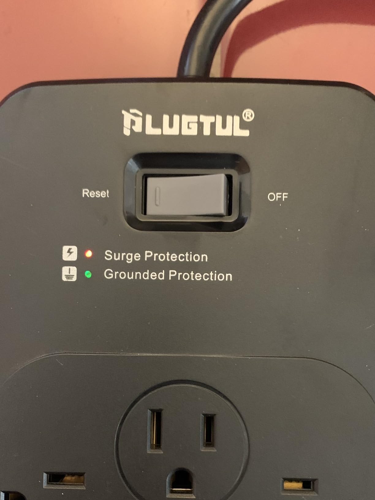 PLUGTUL Surge Protector Power Strip 5FT | Black Surge Protector with 12 Outlets - Spacious Design for Large Plugs, Flat Plug, 4080J, 20W USB C Charging, ETL Listed customer photo 2