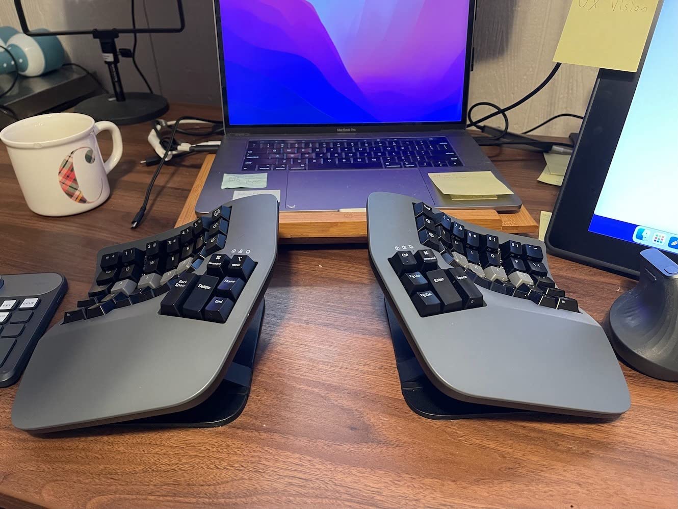 KINESIS Advantage360 Professional Split Ergonomic Keyboard - Bluetooth | Quiet Mechanical Switches | Fully Programmable Open Source | Contoured Shape | Adjustable Tenting | Backlit customer photo 1