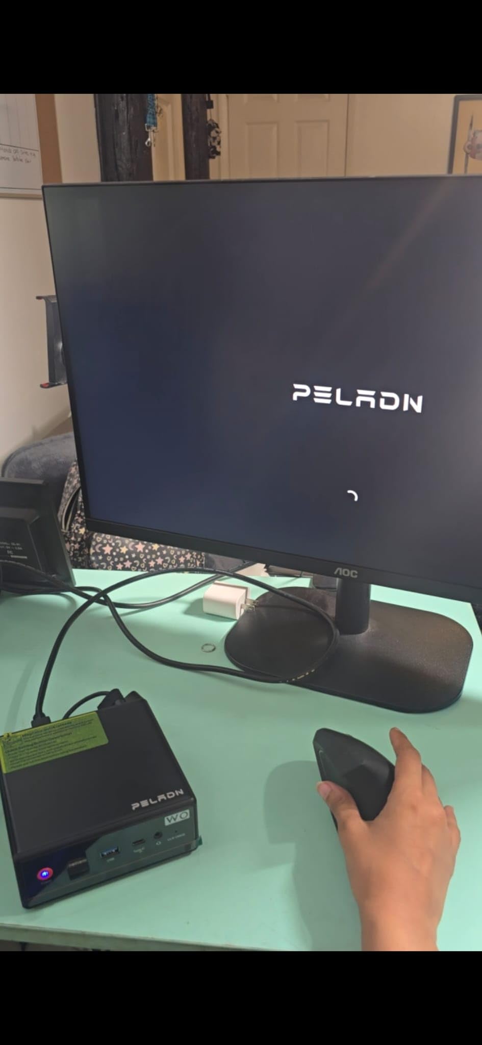 PELADN Mini PC AMD Ryzen 5 7640HS, 16GB DDR5 1TB PCIe 3.0 SSD, Quad 4K Display, USB4, WiFi 6, Dual LAN, Mini Computer for 1080p Gaming, Home Office, Coding, Plex Server, OpenClaw customer photo 1