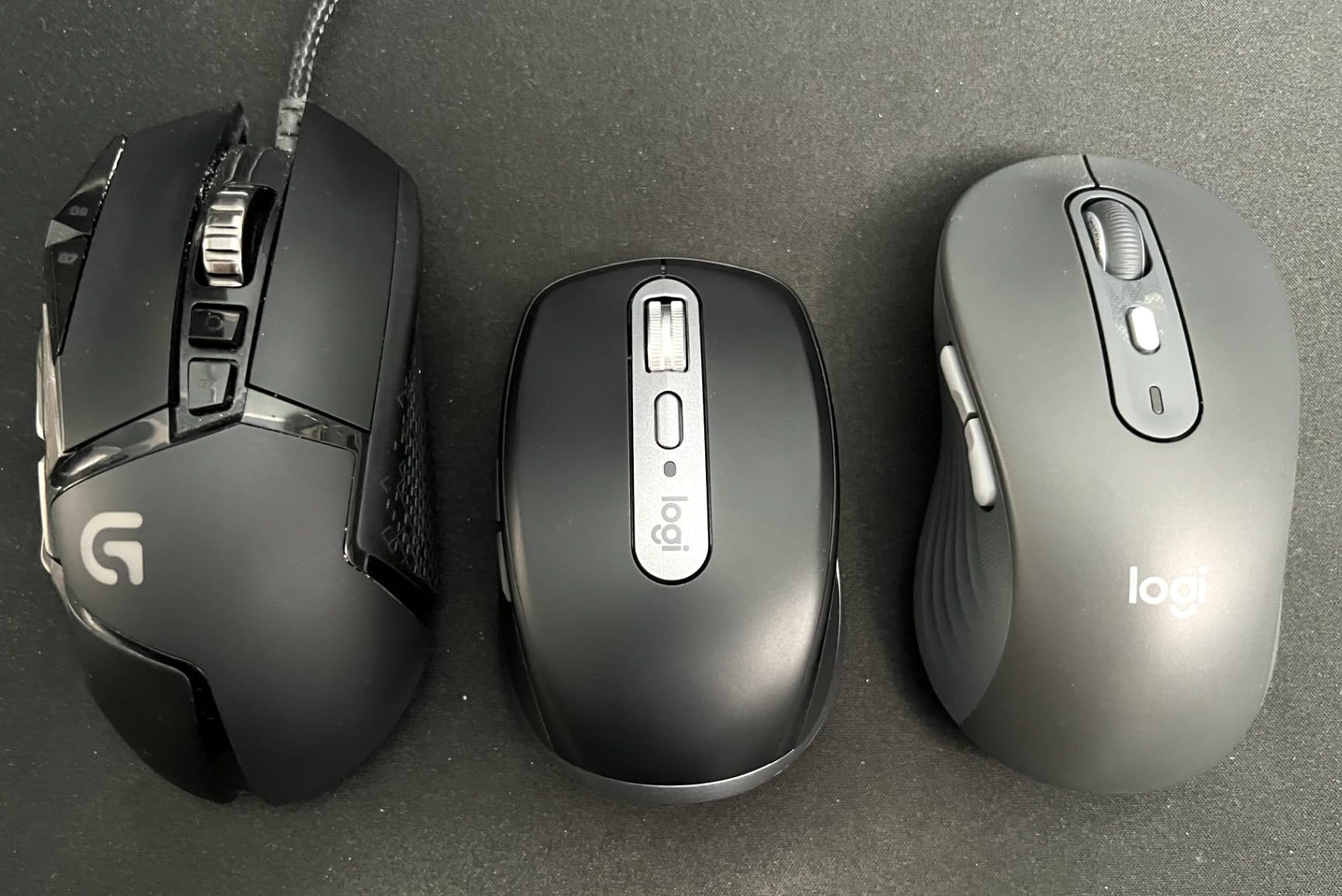 Logitech MX Anywhere 3S Mac Compact Wireless Mouse 8K DPI - Space Grey | MagSpeed Scrolling, 8K DPI, Quiet Clicks, Programmable Buttons, MacBook Pro, MacBook Air, iMac, iPad models, USB-C, Bluetooth customer photo 1