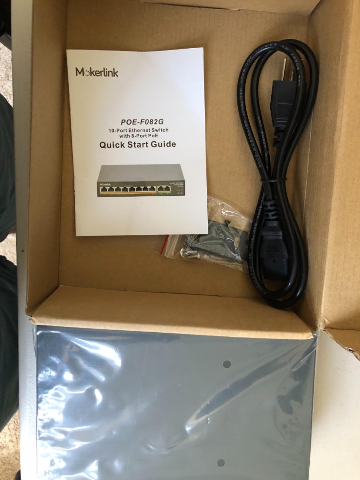 MokerLink 8 Port 10G SFP+ Unmanaged Fiber Switch, 1G/10G SFP Slot, 160Gbps Bandwidth Desktop/Rackmount Network Switch customer photo 1