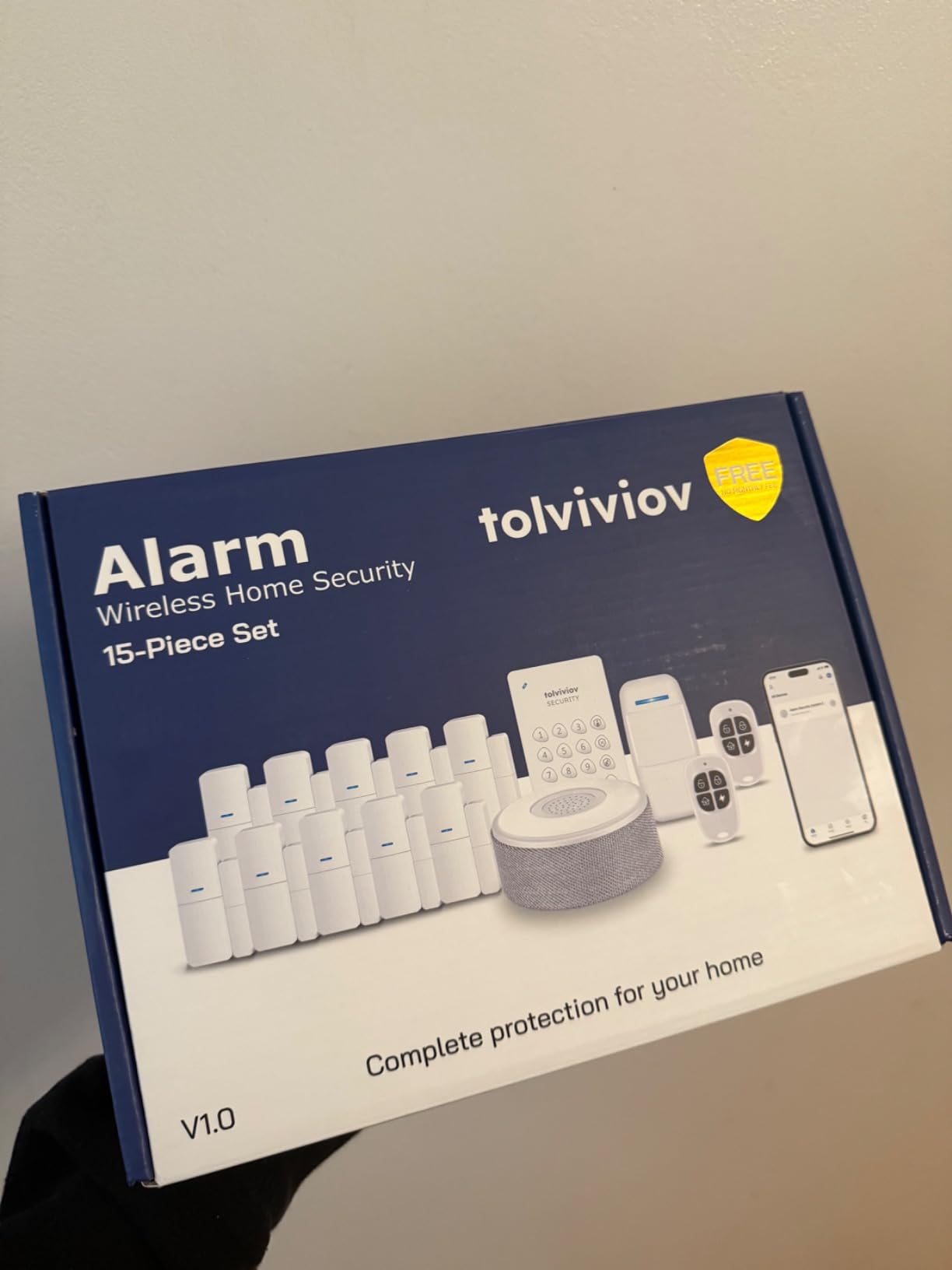 15-Piece WiFi Home Security System, DIY Wireless Alarm Kit, No Subscription | 120dB Loud Alarm, 8-Hour Backup Battery, Instant App Alerts, DIY Installation, No Monthly Fee, Expandable Home Protection customer photo 1