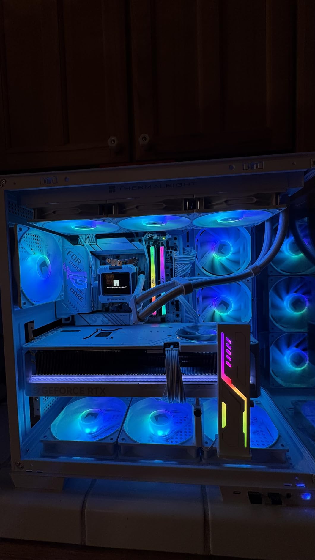 Thermalright FW 360 White ARGB-360mm AIO CPU Liquid Cooler, IPS LCD Screen with 320 * 240 Resolution, for AM4/AM5/Intel LGA1700 customer photo 2