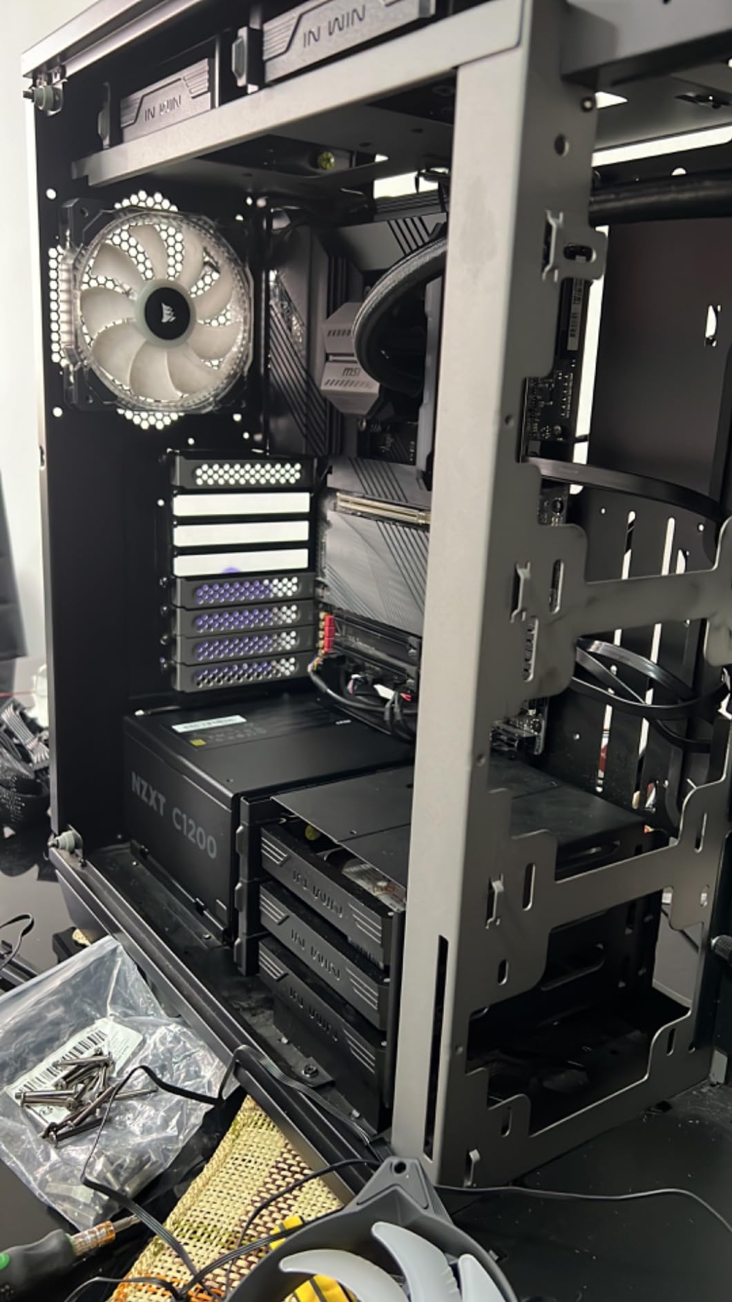 NZXT C1200 Gold ATX 3.1 - Fully Modular Low-Noise PC Gaming Power Supply - 1200 Watts - 80 Plus Gold - 12V-2x6 Connector - Zero Fan Mode - 100% Japanese Capacitors - Black customer photo 2