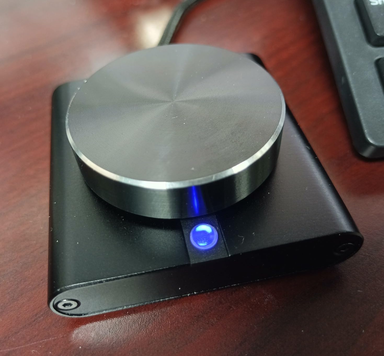 USB Volume Control Knob for PC: External Media Adjustment Controller - Metal Shell Computer Audio Adjuster Controls Support Win7/8/10/XP/Mac/Vista/Android/iOS customer photo 2