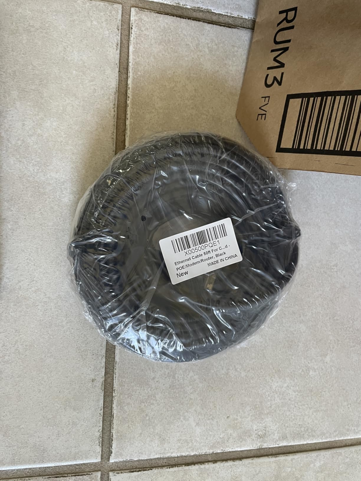 Ethernet Cable 50ft For Cat6/Cat5E, 10Gbps Compatible with Cat8/Cat7, 24AWG Network Cable Indoor&Outdoor, Direct Burial Waterproof&UV Resistant, High Speed Snagless RJ45 LAN Cord -PC/Router, Black customer photo 2