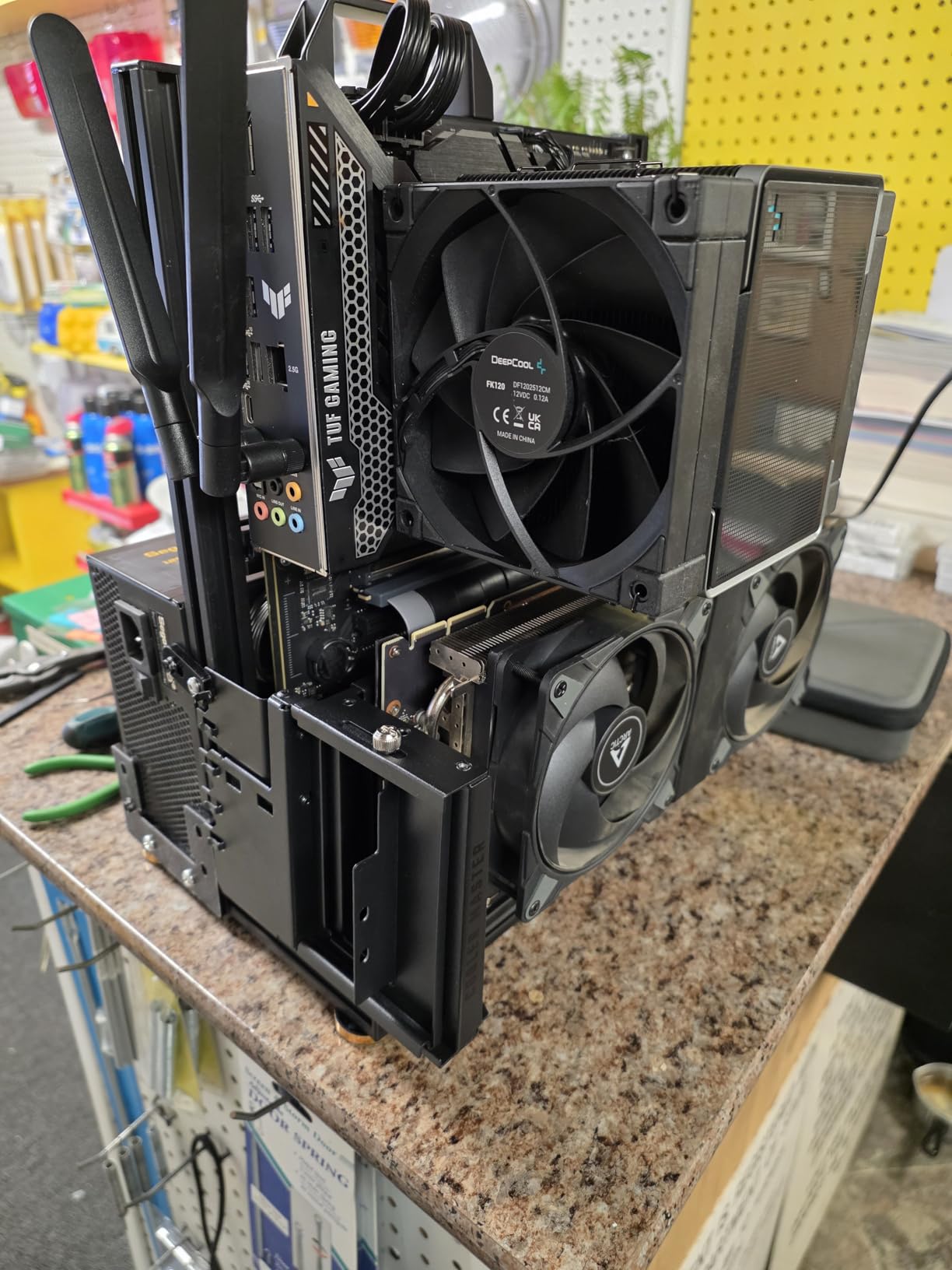DIY Aluminium PC Open Case Computer Chassis Test Bench Support Water Cooling Support Server Chassis Support ITX MATX ATX EATX customer photo 1