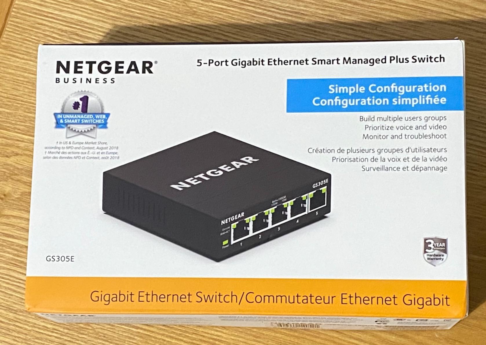 NETGEAR 8-Port Gigabit Ethernet Easy Smart Managed Network Switch (GS308E) | Essentials Model, Desktop or Wall Mount, Home Network Hub, Office Ethernet Splitter, Silent Operation customer photo 2