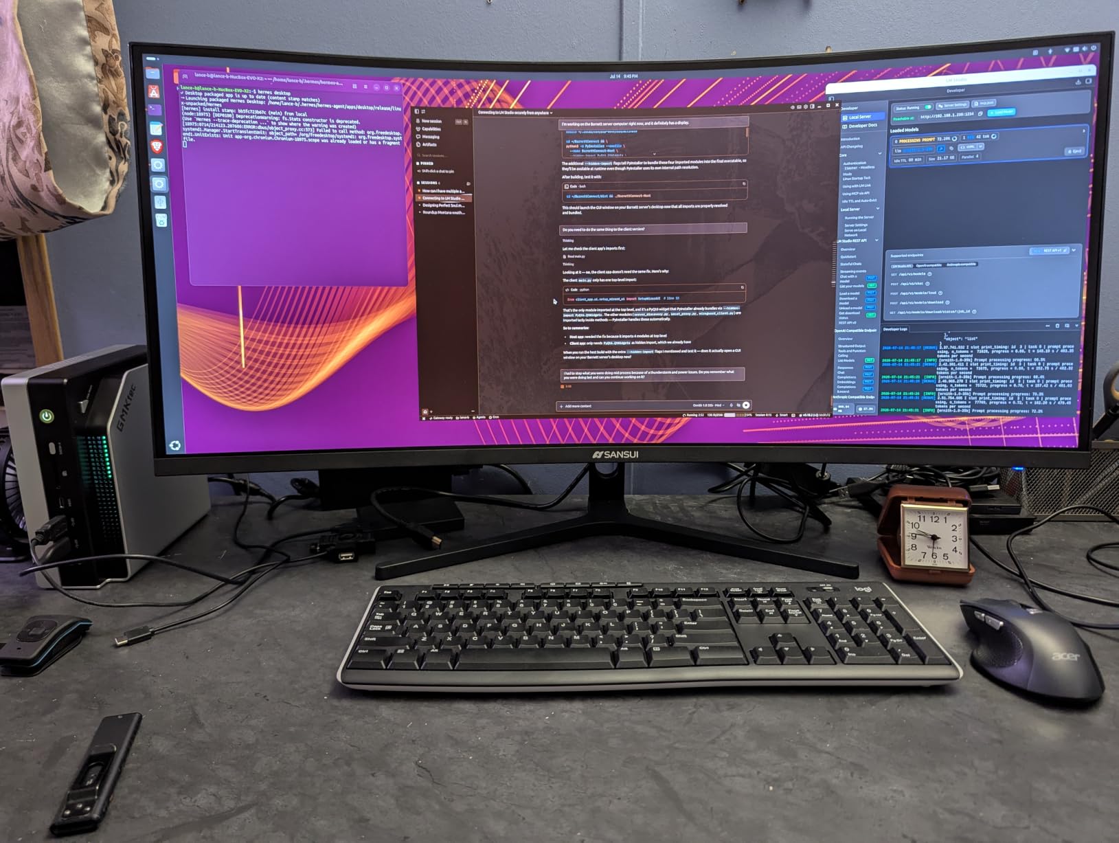 SANSUI Curved Monitor 27 inch 120Hz USB Type-C Computer Monitor | with Speakers Built in | FHD 1080p | HDR | 110% sRGB | 1500R | VESA Compatible, for Tablet, Desktop, Laptop and PC Work Gaming customer photo 2