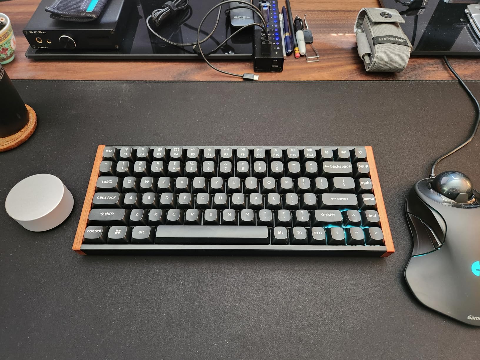 Keychron K2 HE Rapid Trigger Wireless Magnetic Custom Keyboard | QMK Launcher 2.4 GHz & Bluetooth, Hall Effect Gateron Double-Rail Magnetic Switch for Mac Windows Linux (Aluminum + Wood) customer photo 2