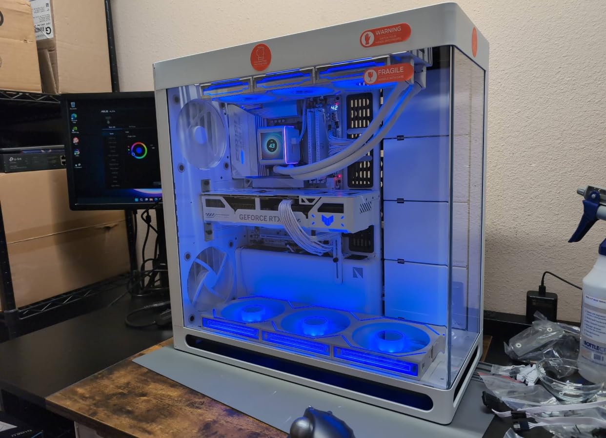 HAVN HS 420 Dual-Chamber Mid Tower PC Case ATX Black | Hybrid Design, 11x 140mm Fan Slots & 3X 420mm Radiator Support, SimpliCable Cable Management, Tempered Glass, PWM Fan Hub customer photo 2