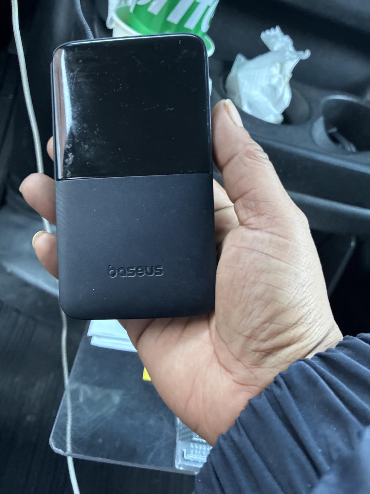 Baseus Portable Charger, 10000mAh Fast Charging Power Bank, 22.5W PD3.0 QC3.0 Battery Pack Built-in USB C Braided Cable, Travel Essentials for iPhone 17 16 15, iPad, S25/S24, Indoor/Outdoor, Travel customer photo 1