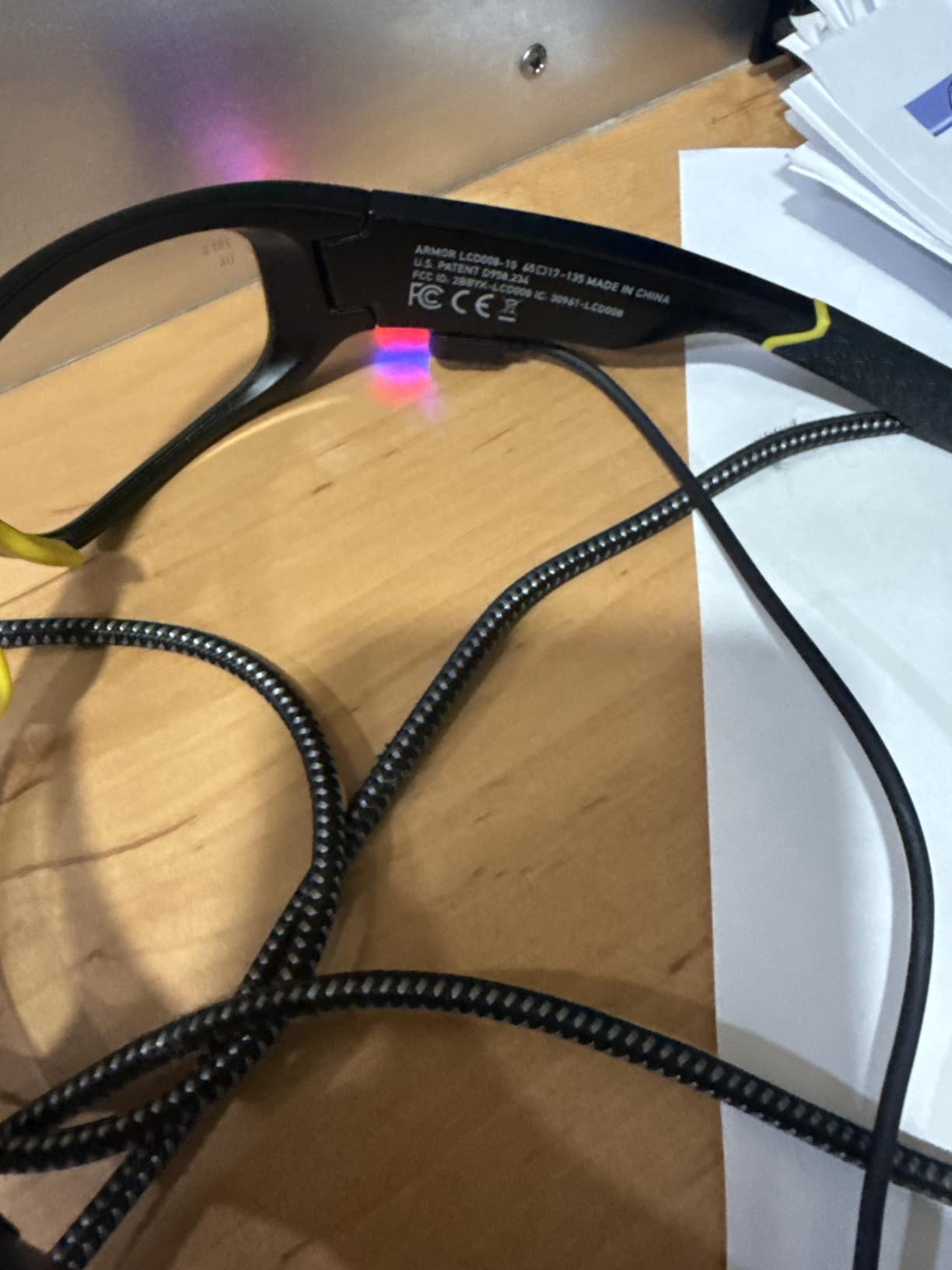 Armor Smart Safety Glasses, TR90 Frame, Light Adaptive Lenses, Open Ear Speakers & Microphone - ANSI Z87.1 customer photo 2