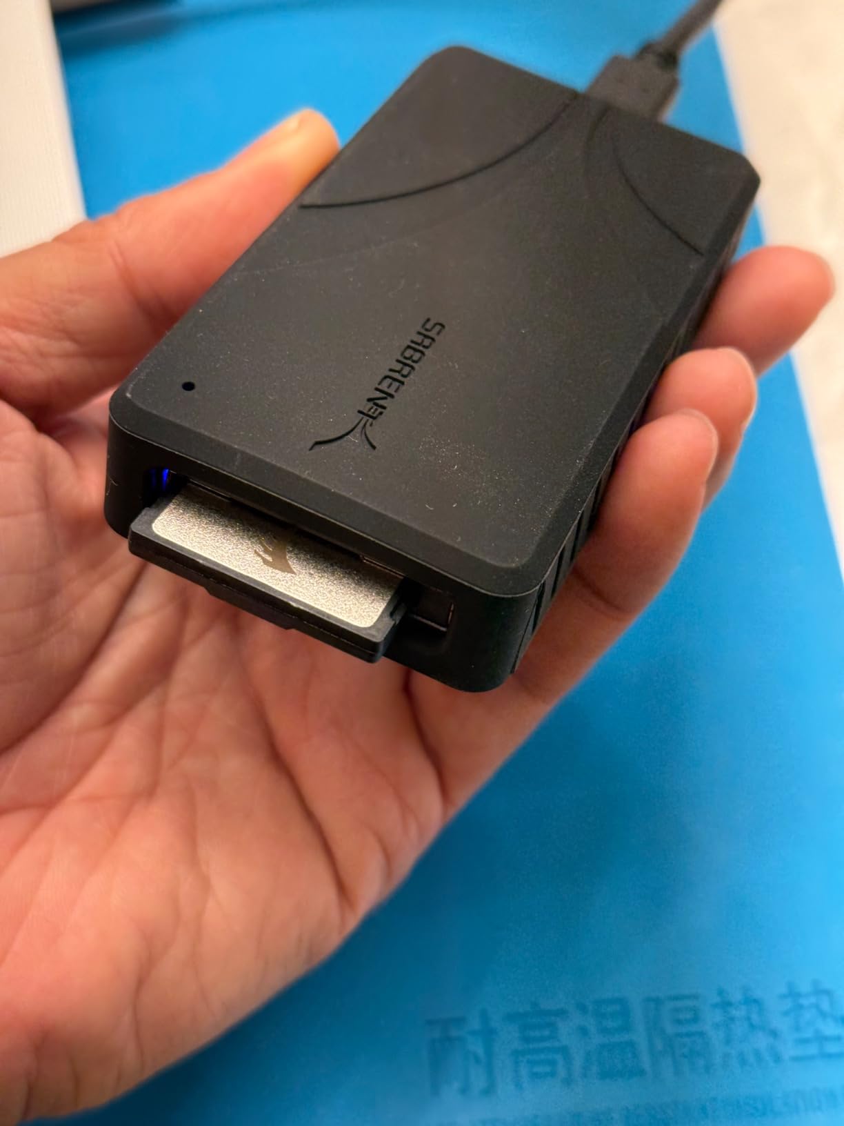 SABRENT USB4 CFexpress Type B Card Reader, 40Gbps (CR-U4XB) | CF Express Type B, Up to 3500MB/s, Aluminum alloy, Detachable USB-C cable, Bus-powered OTG, For cameras, laptops, cages customer photo 1