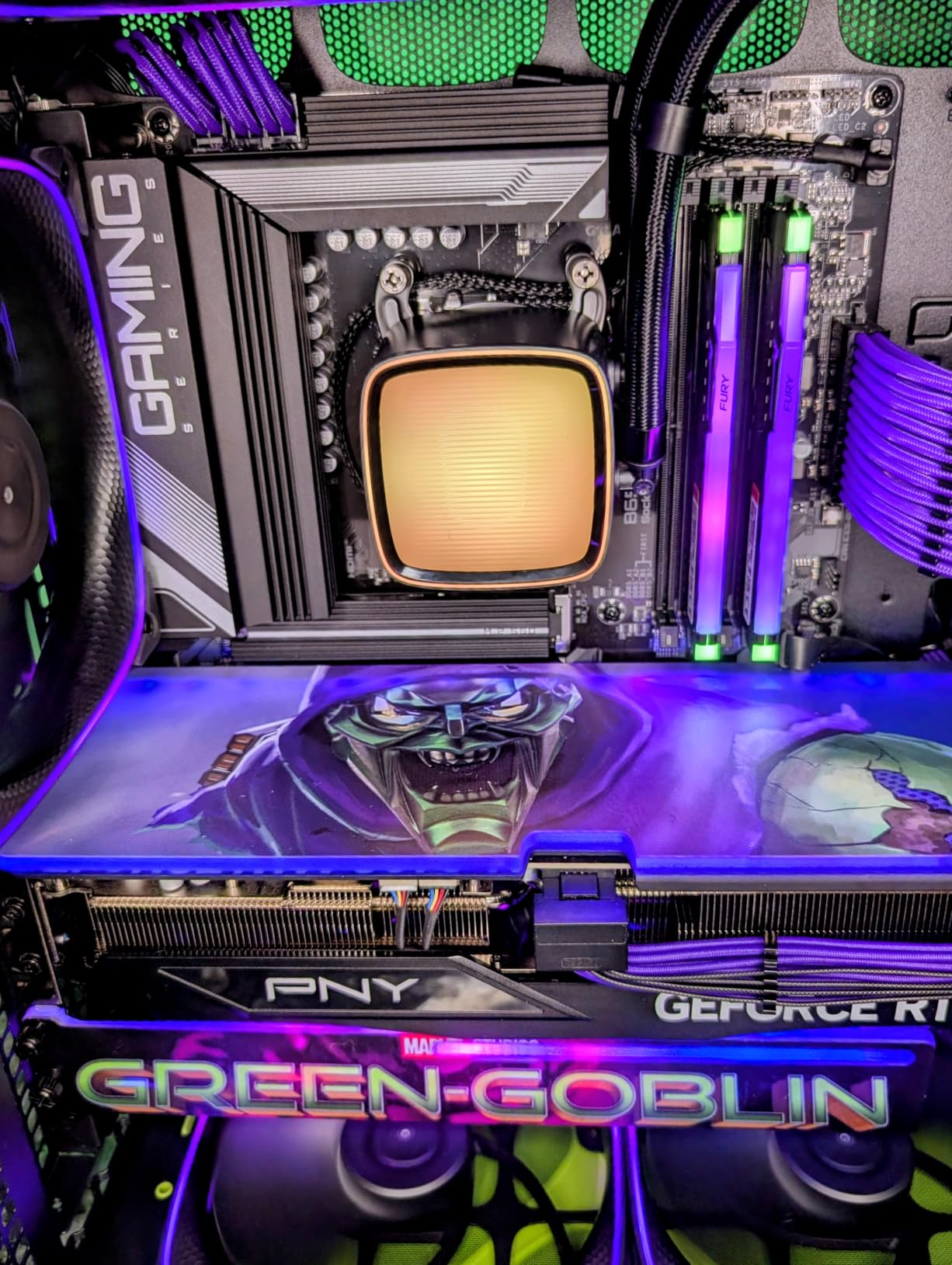 Geometric Future Eskimo Pro - 420mm AIO CPU Liquid Water Cooler - RGB PWM Squama 2503B 140mm Fan x 3 - Fit Intel LGA 1700, AMD AM5 - Black - (GEO-EP-42B) customer photo 2