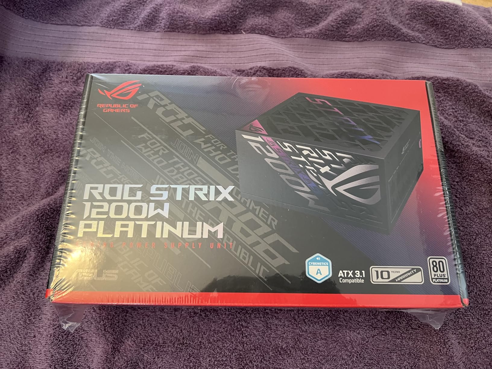 ASUS ROG Strix 1200W Platinum (Fully Modular Power Supply, 80 Plus Platinum Certified, ATX 3.1, GaN MOSFET, GPU-First Intelligent Voltage Stabilizer, 10-Year Warranty) customer photo 2