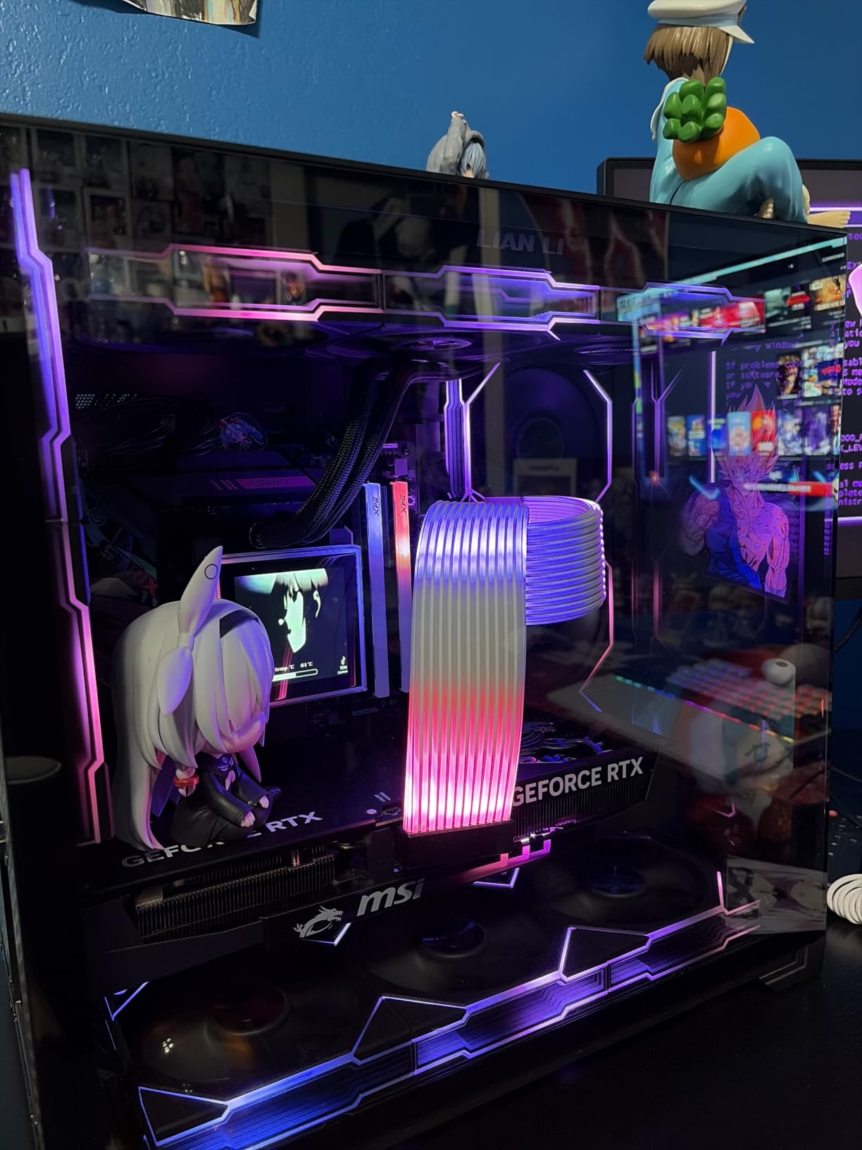 Lian Li O11 Vision Compact ATX Mid Tower Case-Back Connect-Black-O11VPX | Steel, Tempered Glass, Back Connect Support customer photo 2