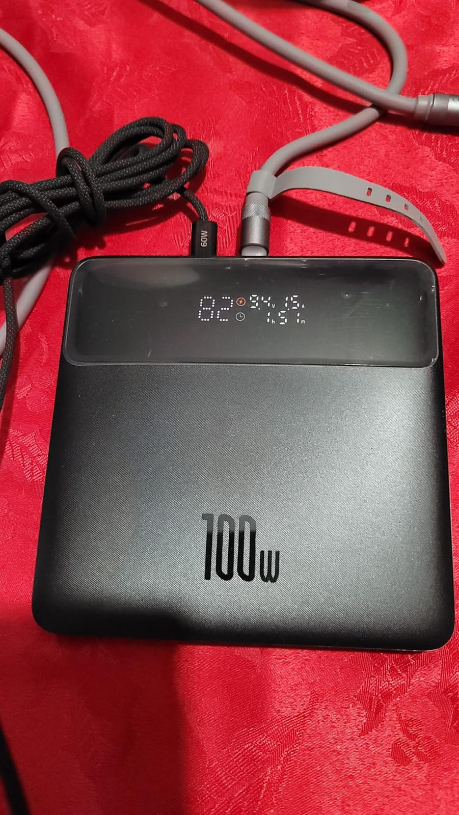 Baseus Laptop Portable Charger 100W 20000mAh, Blade Travel Power Bank Fast Charging 2 USB-C & 2 USB-A Port, Steam Deck Battery Pack for MacBook iPad iPhone 17/16/15/14/13 Samsung S24 etc. customer photo 1