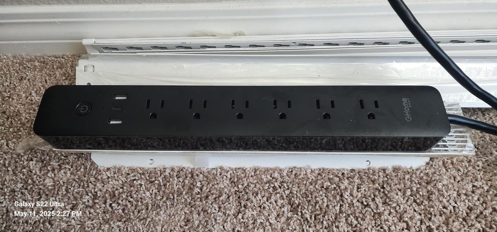 GHome Smart Power Strip 15A, 2.4G WiFi Smart Plugs that Work with Alexa & Google Home, Flat Plug with 6 APP Control WiFi Outlets, FCC Listed, 7.18 Ft Flat Extension Cord, No Hub Needed customer photo 1