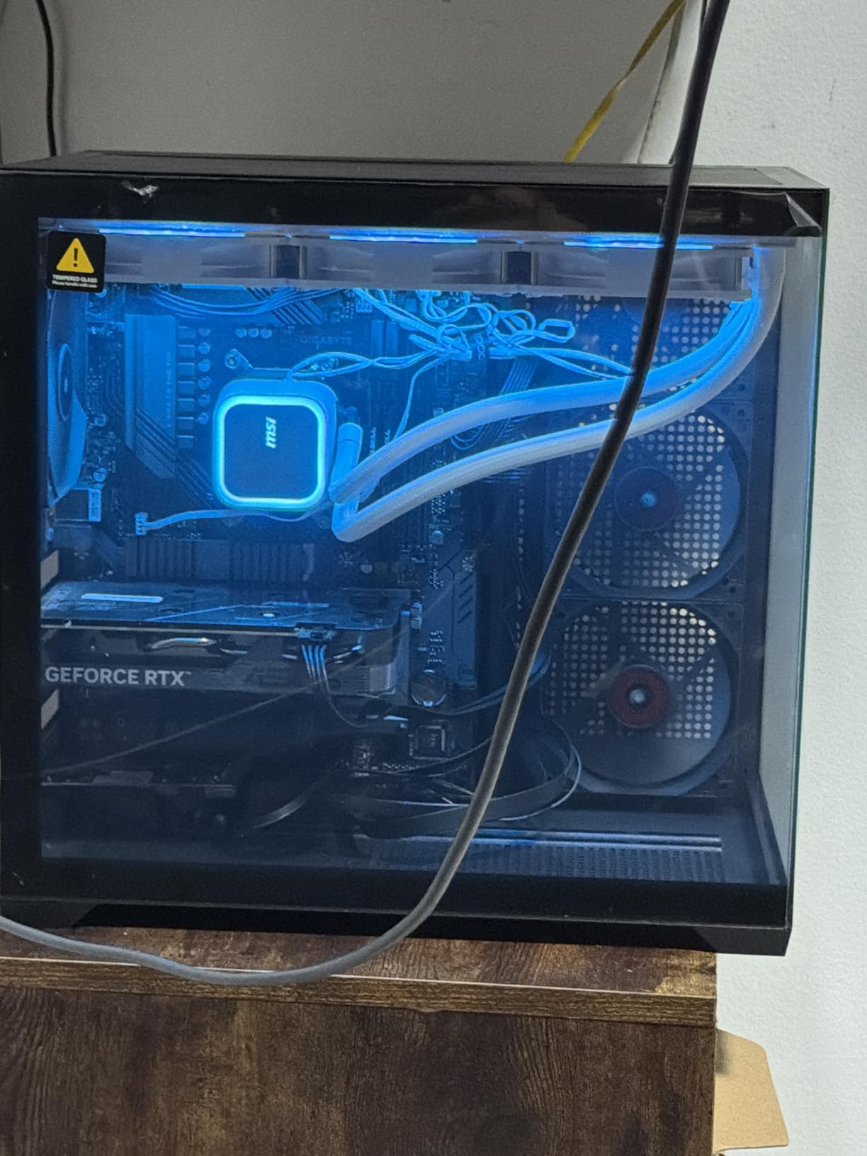MSI MAG Coreliquid A13 360 White - AIO ARGB CPU Liquid Cooler - 360mm Radiator - LGA 1700/1851 / AM5/AM4 Compatible - Triple 120mm ARGB PWM Fans, White customer photo 2
