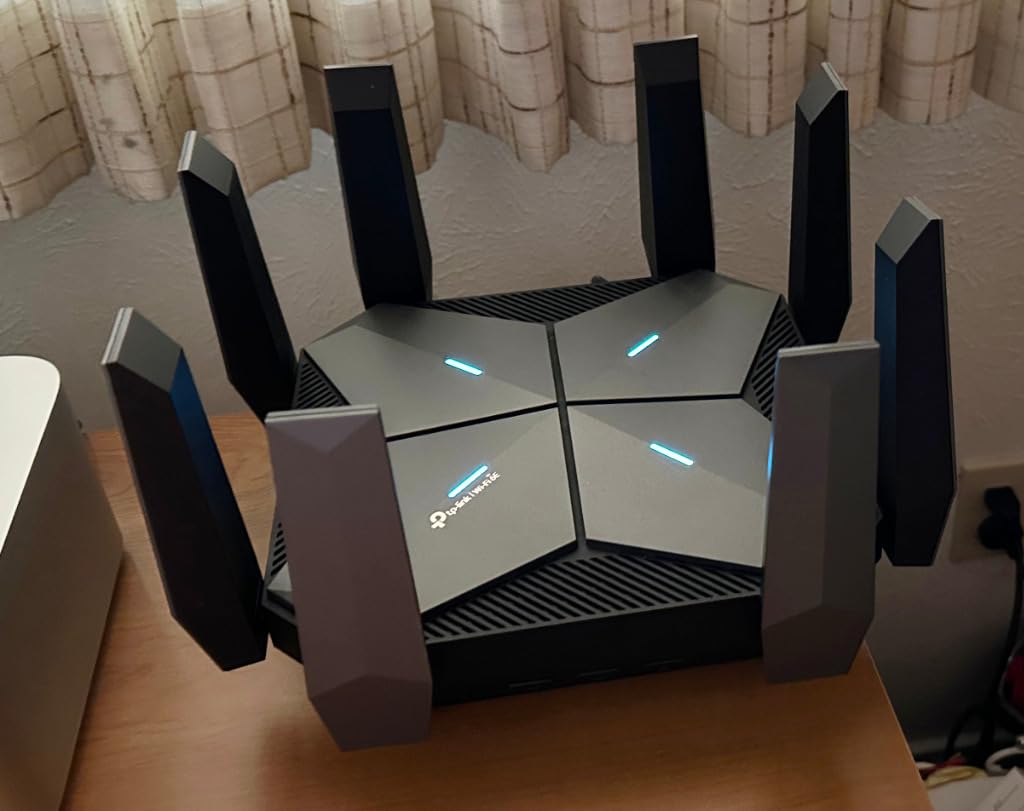 TP-Link Tri-Band AXE5400 Wi-Fi 6E Gaming Router 6-Stream, Archer GXE75 | 5.4 Gbps, 1x2.5G + 4x1G Ports, USB 3.0, Exclusive Acceleration, Gaming Port & Panel, RGB Lighting, EasyMesh, HomeShield customer photo 2