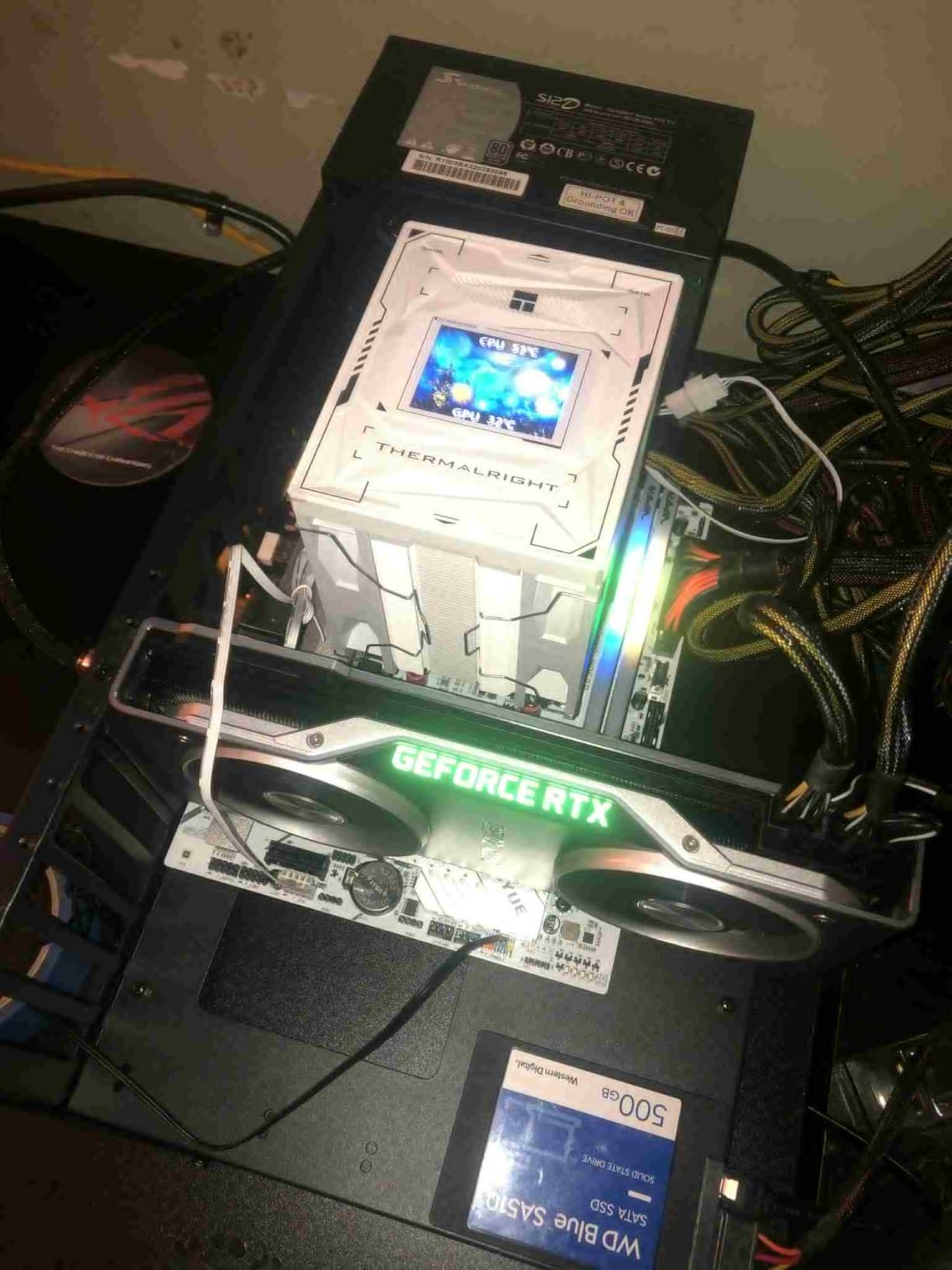 Open Air PC Case, PC Test Bench PC Case, ATX Open Frame Computer Case, DIY PC Rack for ATX MATX ITX Motherboards customer photo 1