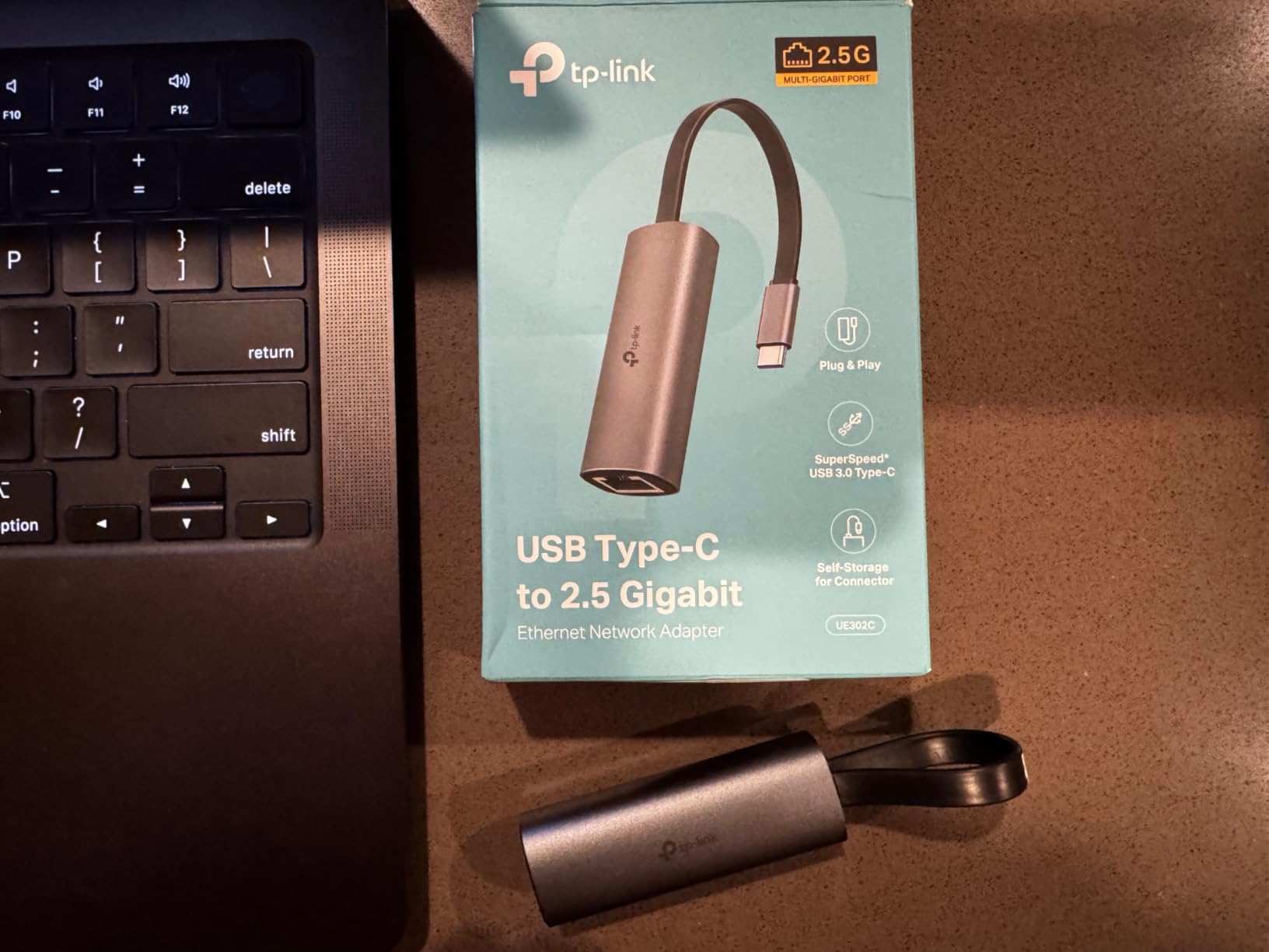 TP-Link USB C to Ethernet Adapter, 2.5 G Plug & Play Network Adapter | Type-C to RJ45 | Aluminum Alloy Case | Thunderbolt 4/3 Compatible for MacBook Pro/Air, iPad, iPhone 16 Pro/Max and More (UE302C) customer photo 1
