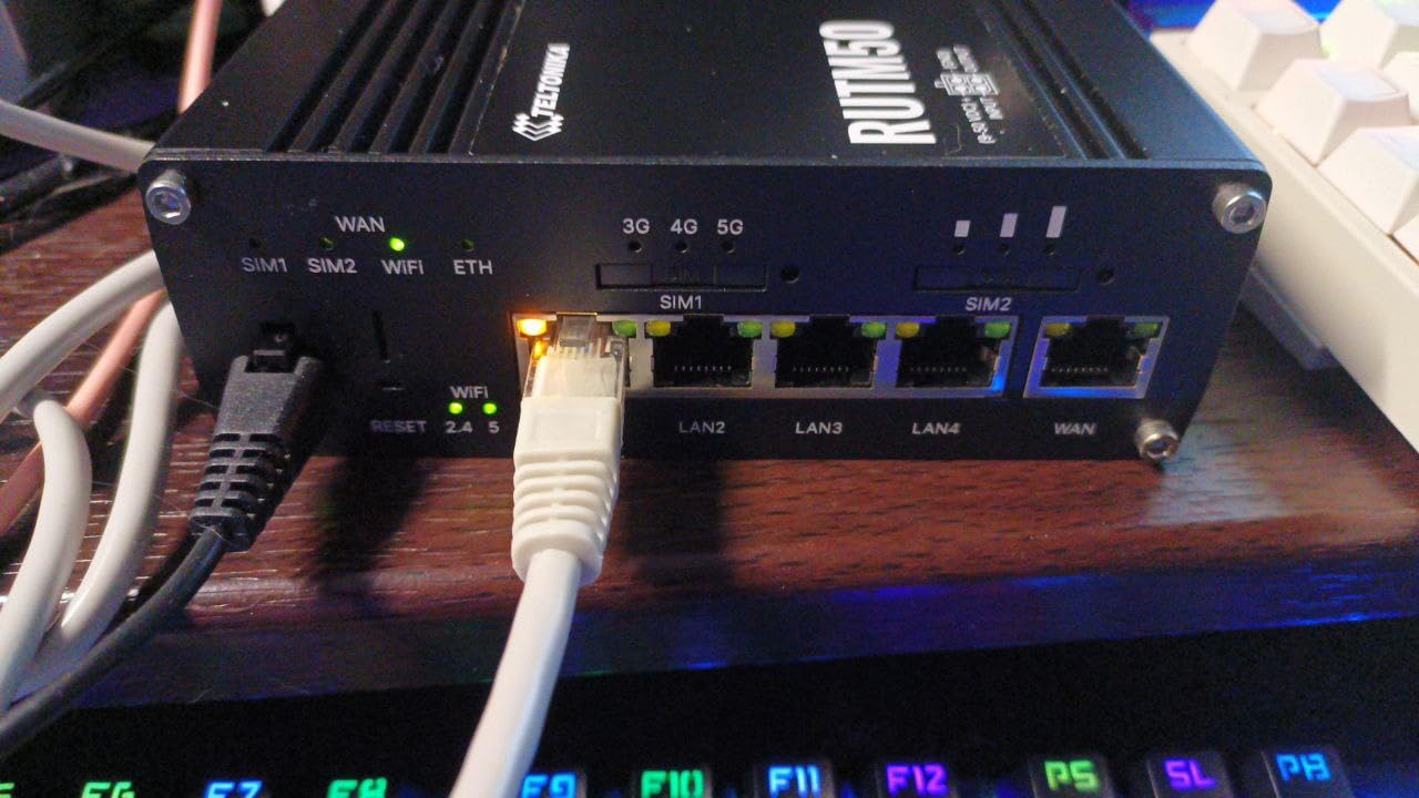 Teltonika RUTM50 5G Industrial Router - Dual SIM Failover, WiFi 5, Gigabit Ethernet, VPN & RMS Support (RUTM50000000) customer photo 2