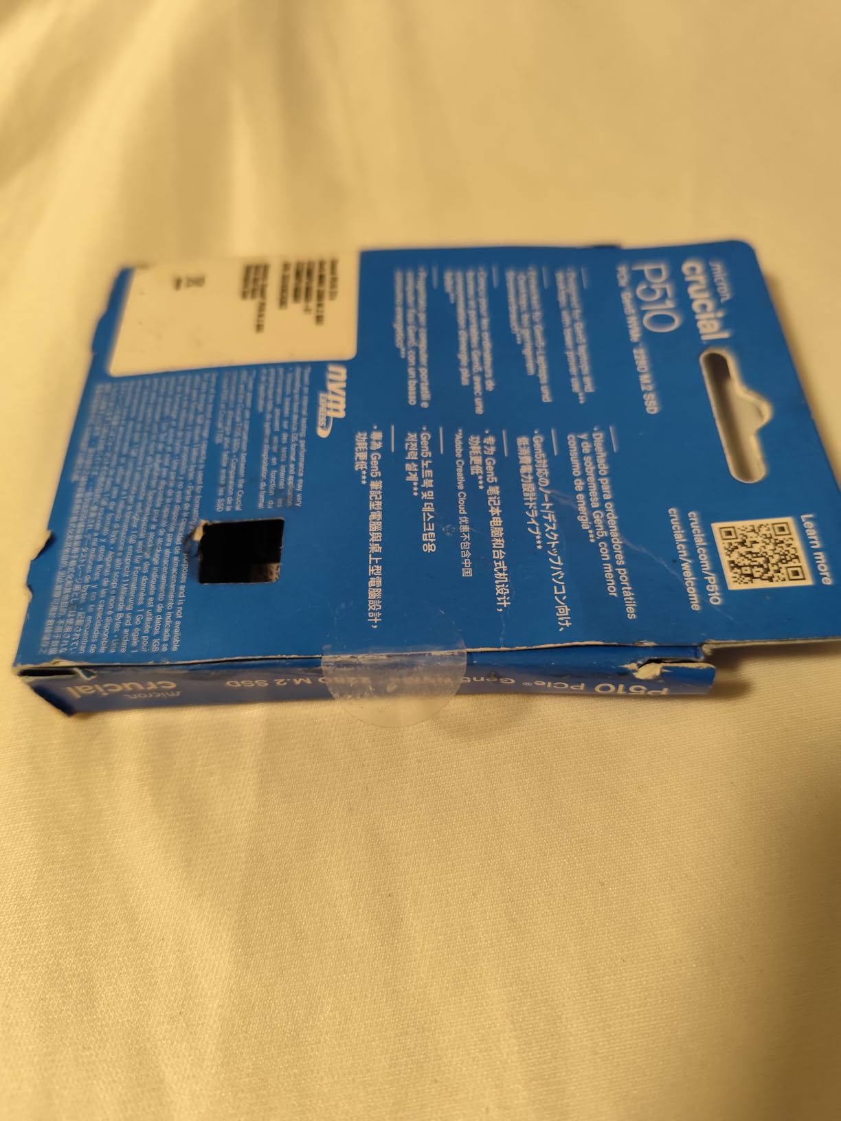 Crucial P510 PCIe Gen5 NVMe 2TB SSD, Up to 10,000MB/s, TLC NAND, Laptop & Desktop Compatible, for Gamers & Creatives (CT2000P510SSD8-01) customer photo 1