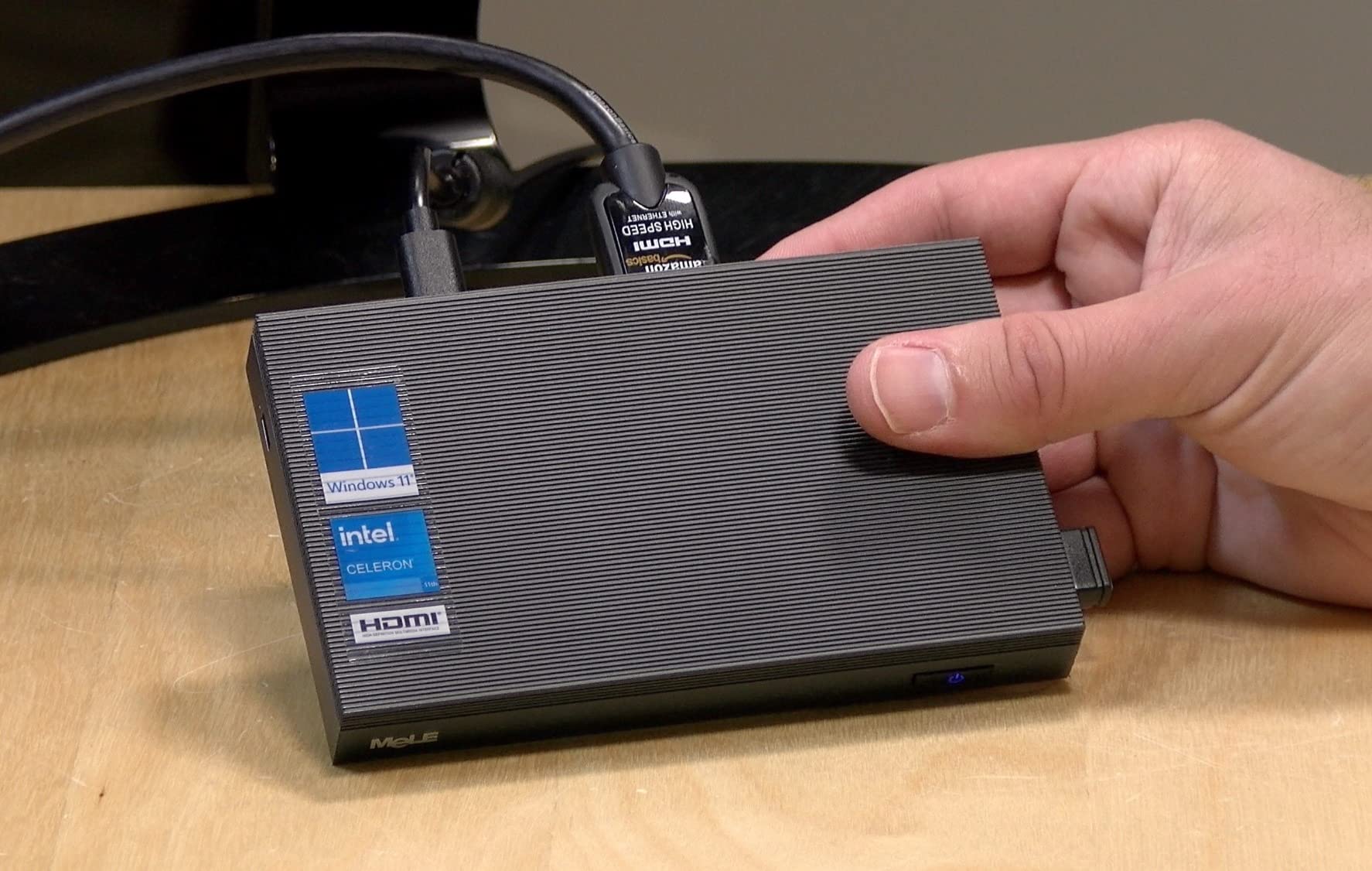 MeLE Quieter4C N150 Fanless Mini PC with Win-11-Pro 16GB RAM DDR4 512GB SSD | Dual HDMI+USB-C 4K Triple Display | WiFi 5 BT5.1 | 0dB Silent | Auto Power On WoL | VESA Mount customer photo 2