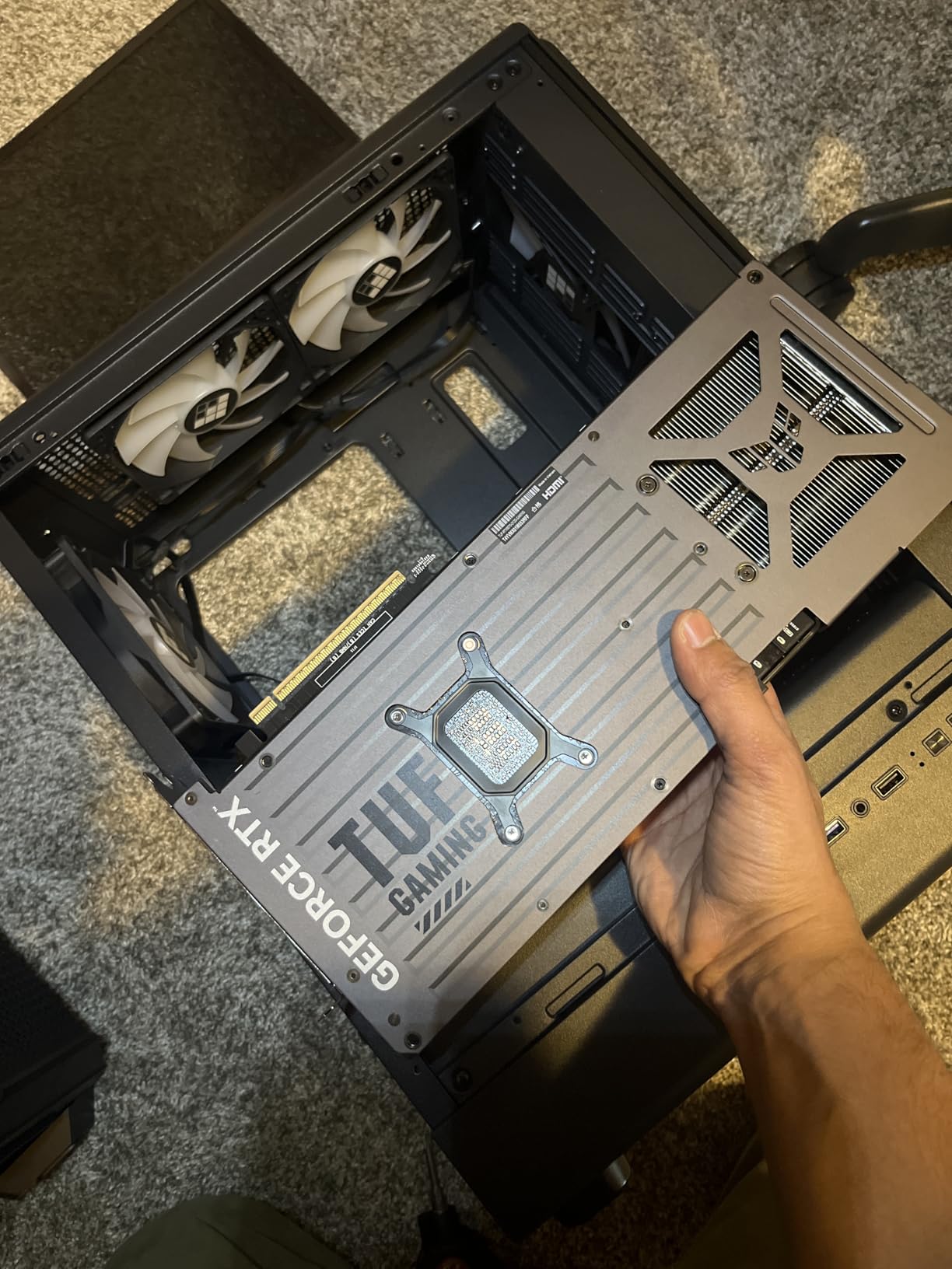 FOIFKIN M1 PC Case - Walnut Front Pane Pre-Installed 4 PWM ARGB Fan, ATX Mid-Tower Computer Case, Gaming PC Case, 240MM RAD Support, Type-C (White Walnut) customer photo 2