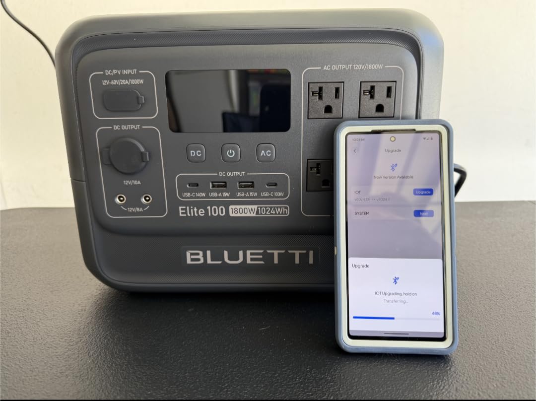 BLUETTI Elite 100 V2 Portable Power Station for Camping 1024Wh 1800W | 3600W Surge, 35% Smaller, 70 Min Fast Charging, 10ms UPS, LiFePO4 Battery Solar Generator for Home Backup, Emergency, Outdoor customer photo 2