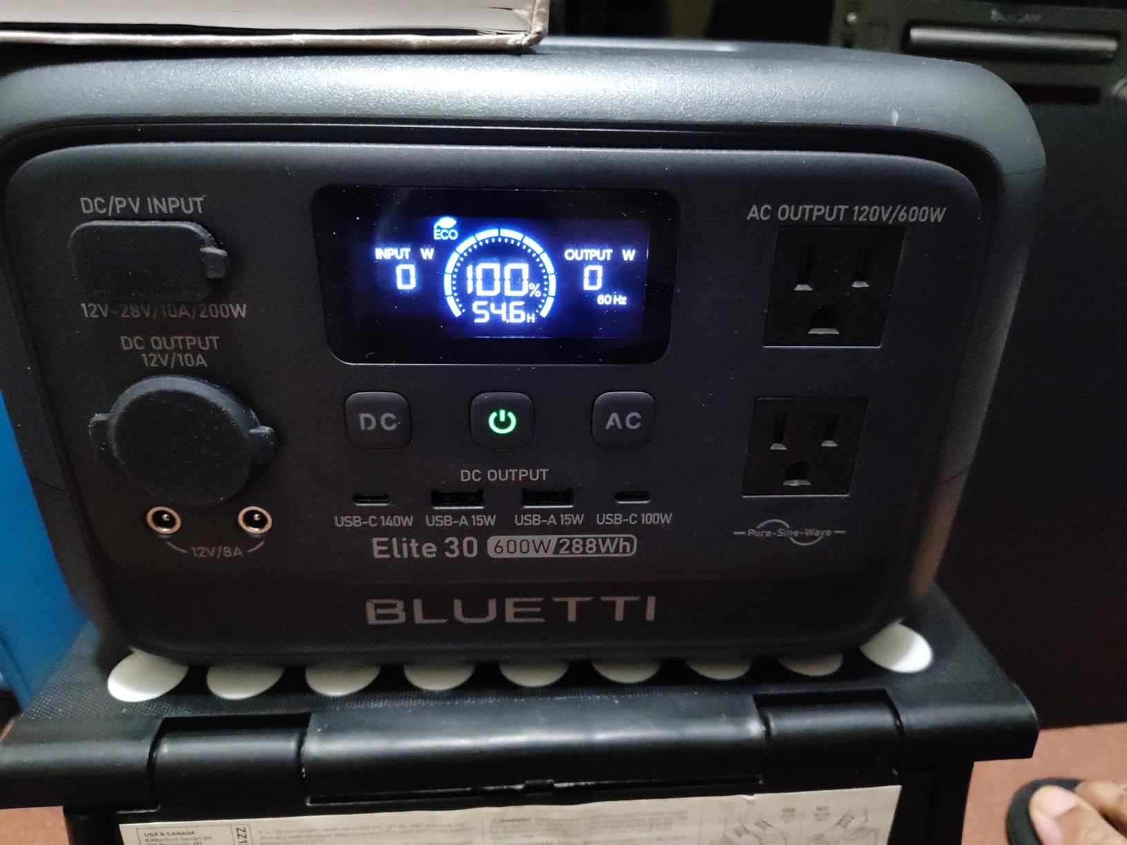 BLUETTI Elite 30 V2 Portable Power Station 288Wh 600W LFP Solar Generator | Power Lifting 1500W, 10ms UPS, 45 Min 0-80% Fast Charging, Emergency Backup Power for Blackout, Camping, Outage and Road Trip customer photo 1