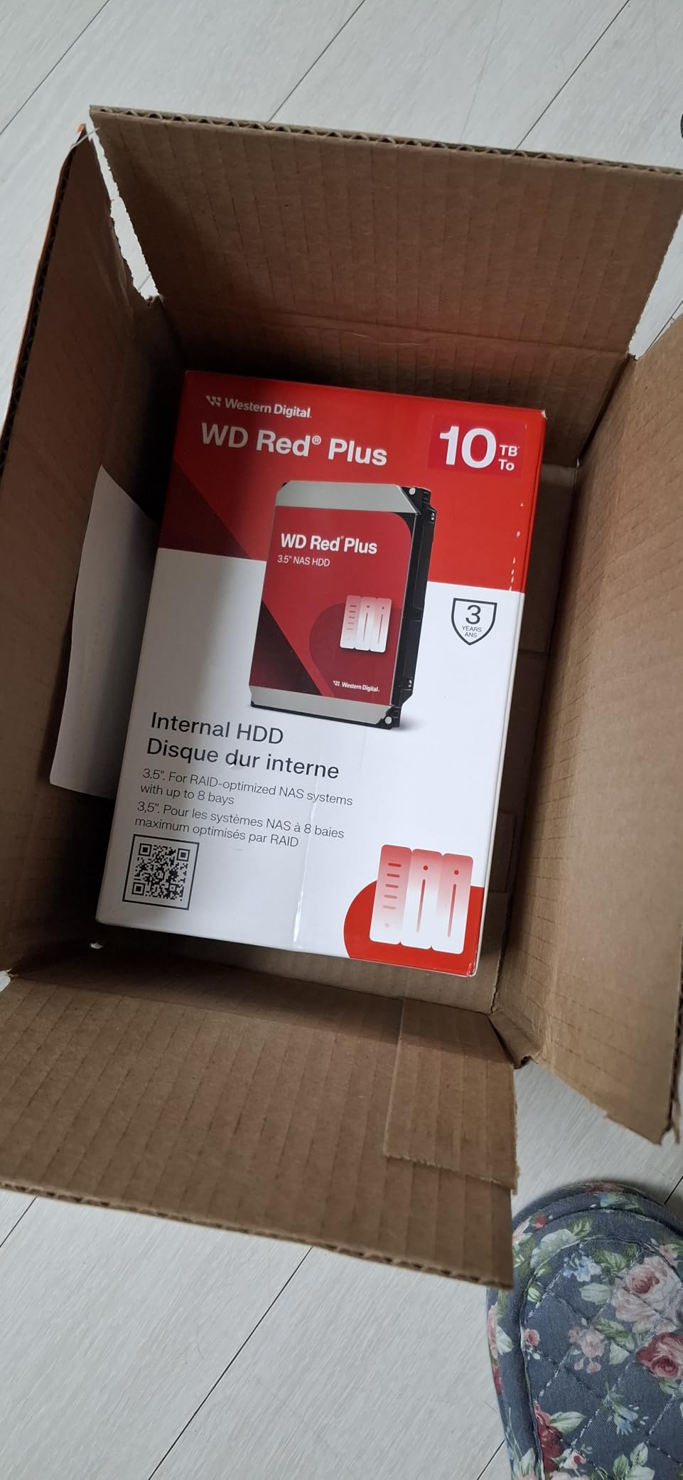 Western Digital 12TB WD Red Plus NAS Internal Hard Drive HDD - 7200 RPM, SATA 6 GB/s, CMR, 512 MB Cache, 3.5 inch customer photo 1
