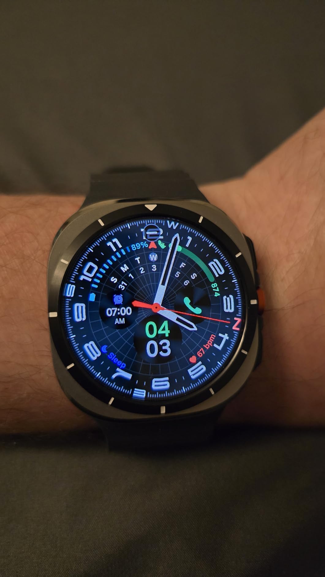 Galaxy Watch Ultra (2025), Titanium Blue, 47mm, LTE Smartwatch | Titanium Casing, Advanced Sleep Coaching, Running Coach, Energy Score, Heart Rate Tracking, GPS [US Version, 2 Yr Warranty] customer photo 1