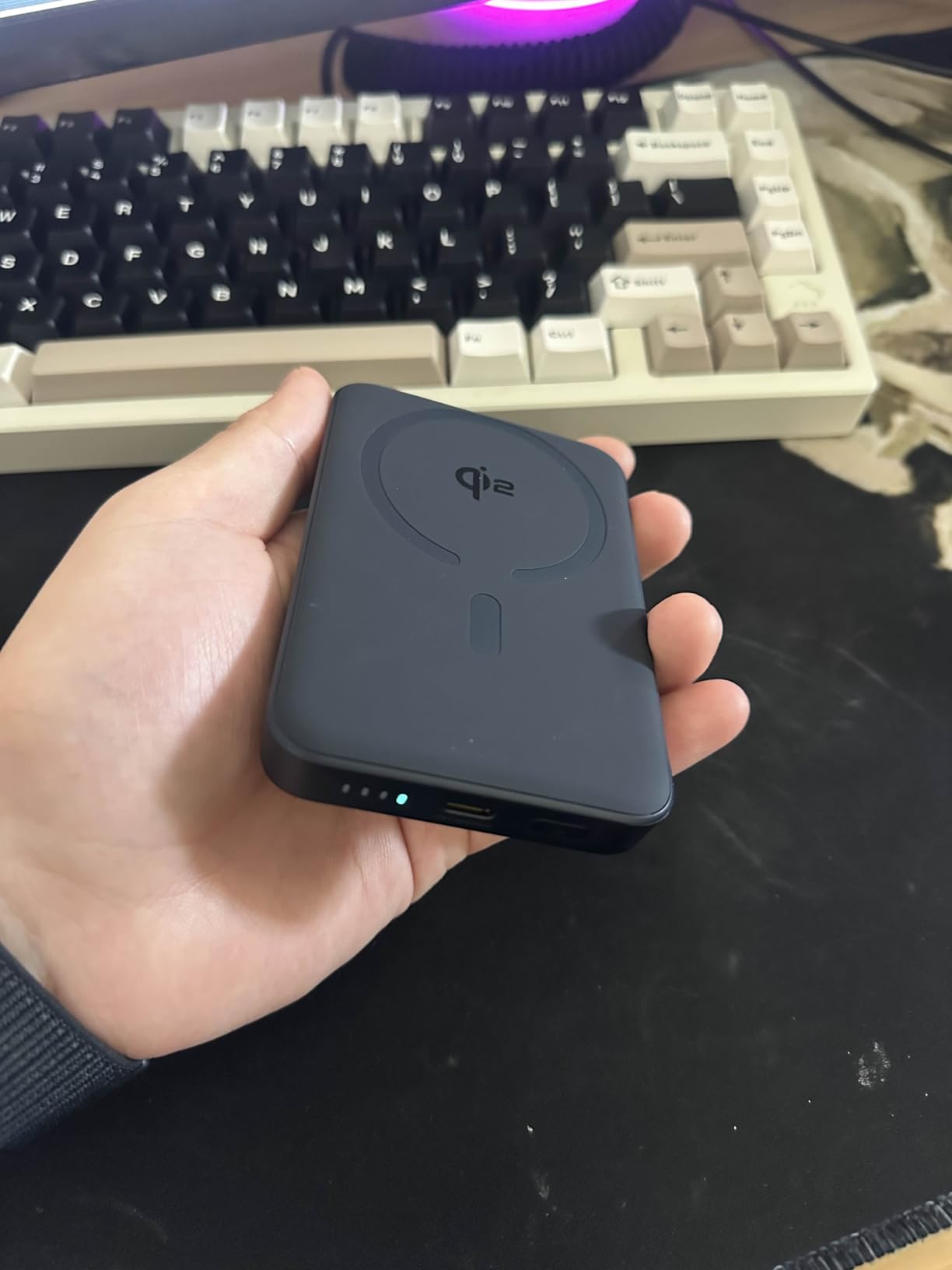 Baseus for MagSafe Portable Charger, Qi2 Certified 15W Wireless Magnetic Power Bank 10000mAh with USB-C Cable 22.5W PD Charging, Battery Pack Compatible with iPhone 17/16/15/14/13 Pro/Pro Max Series customer photo 2